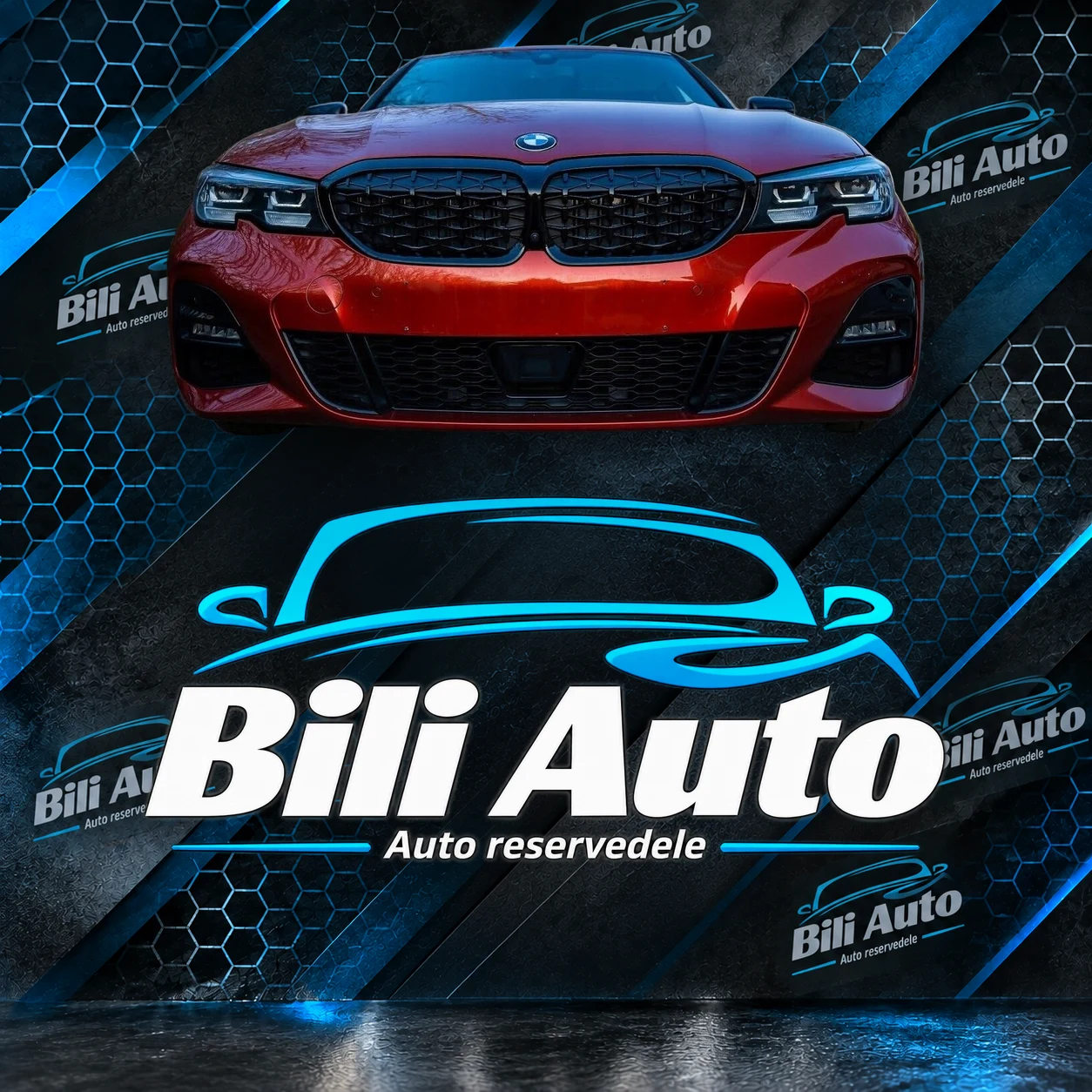 Grill nyrer BMW 3 G20 G21 2019-2022 Diament blank sort CS Design - Billede 5