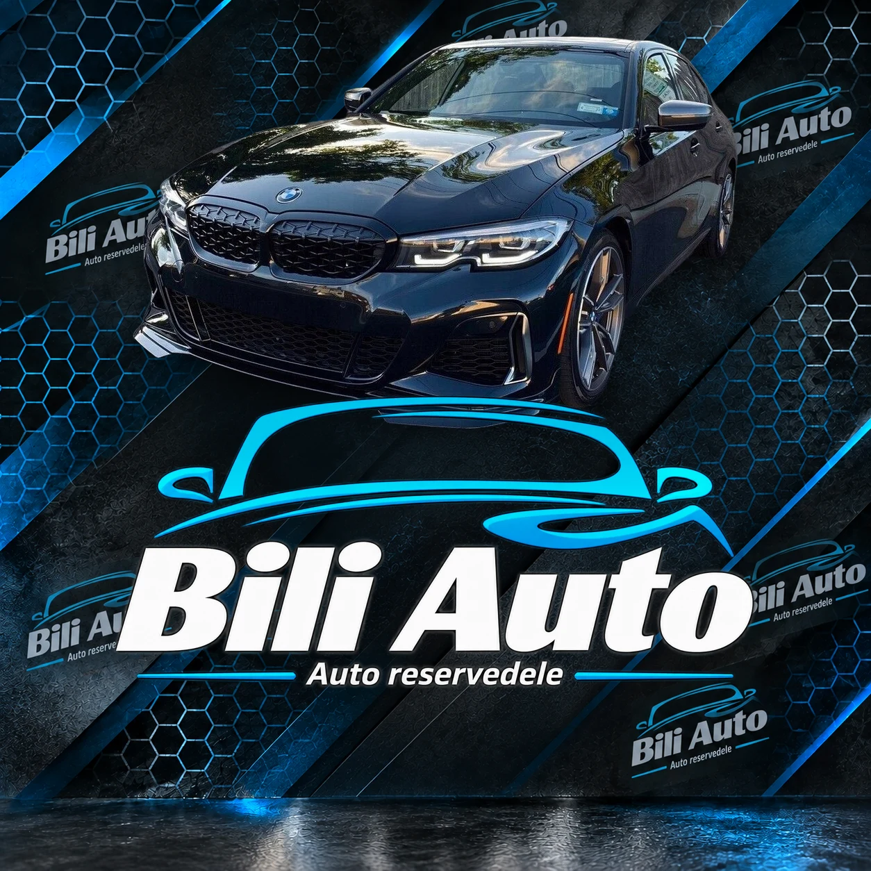 Grill nyrer BMW 3 G20 G21 2019-2022 Diament blank sort CS Design - Billede 6