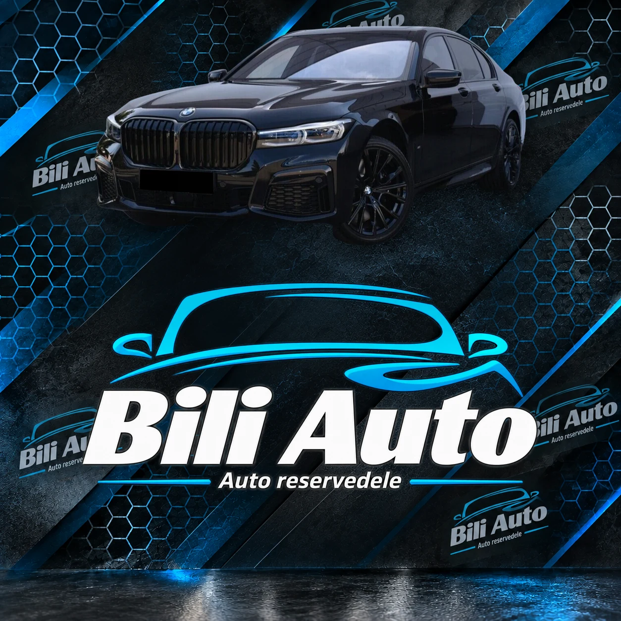 Grill nyrer BMW 7 G11 G12 2019- Glossy Black Double LCI - Billede 3