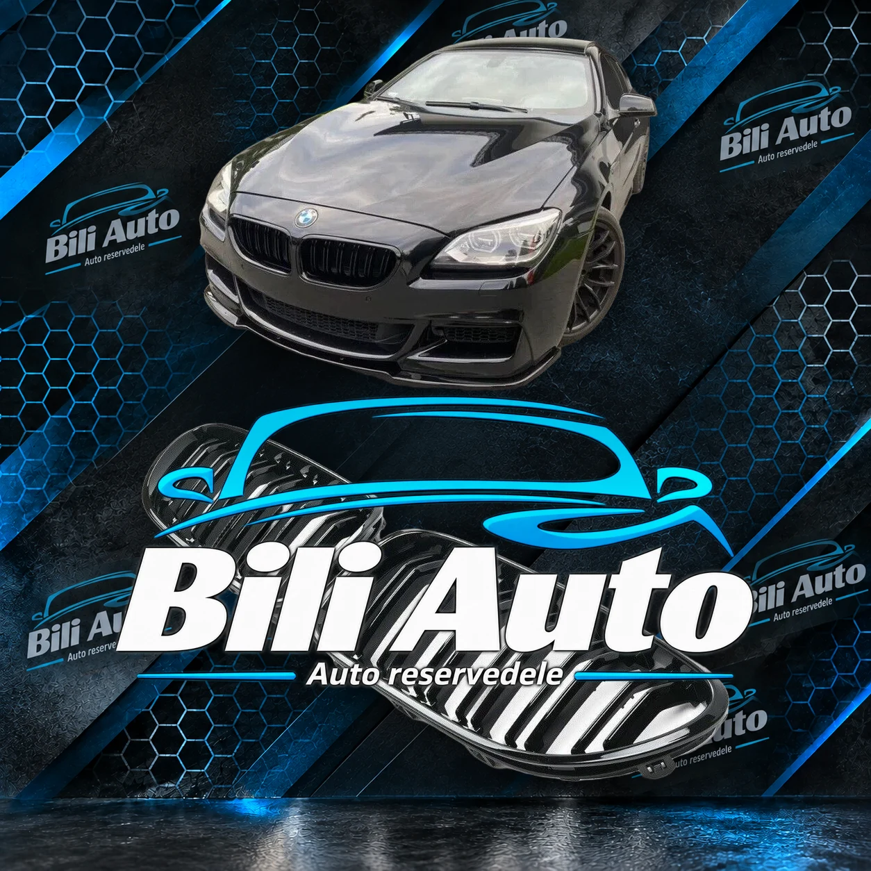 Grill nyrer BMW 6 F06 F12 F13 blank sort