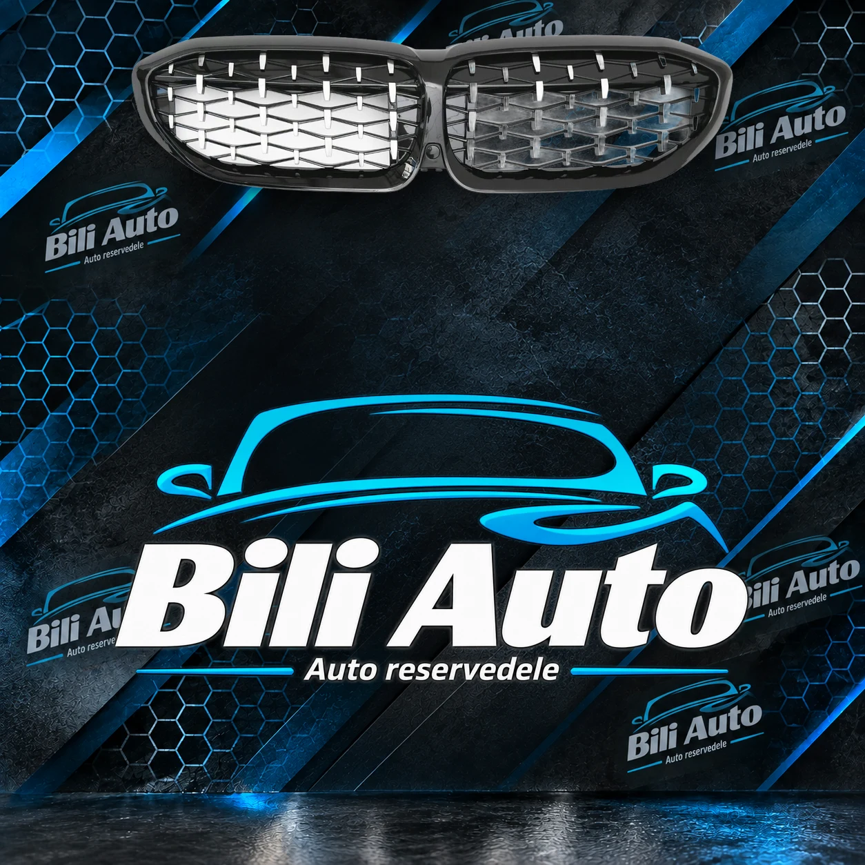 Grill nyrer BMW 3 G20 G21 Diamond krom M Performance - Billede 2
