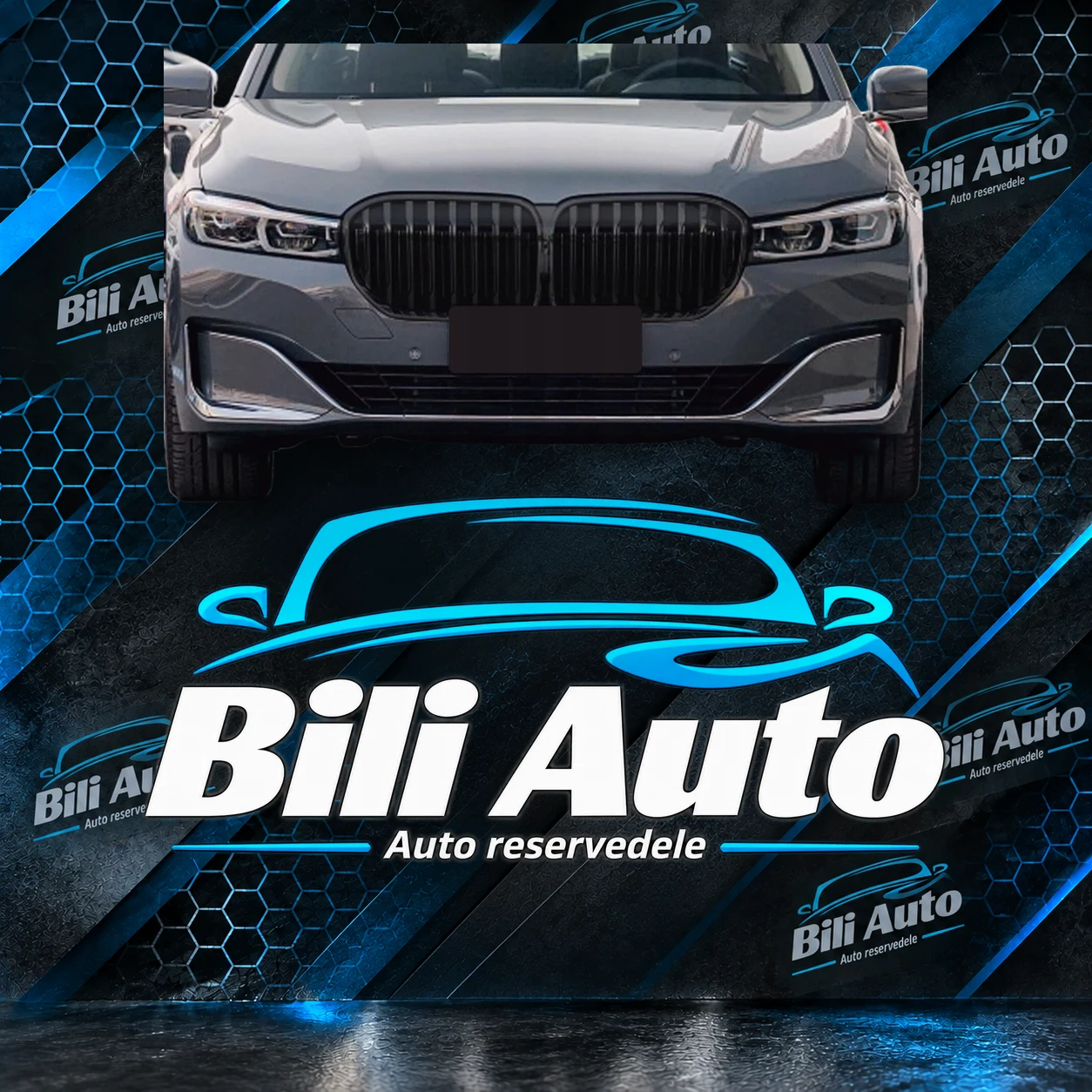 Grill nyrer BMW 7 G11 G12 facelift blank sort dobbelt lamel - Billede 3