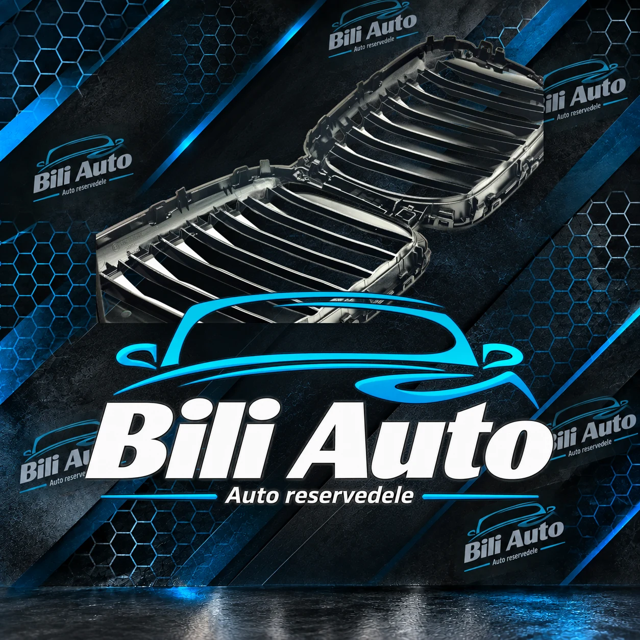 Grill nyrer BMW X5 G05 facelift blank sort - Billede 3