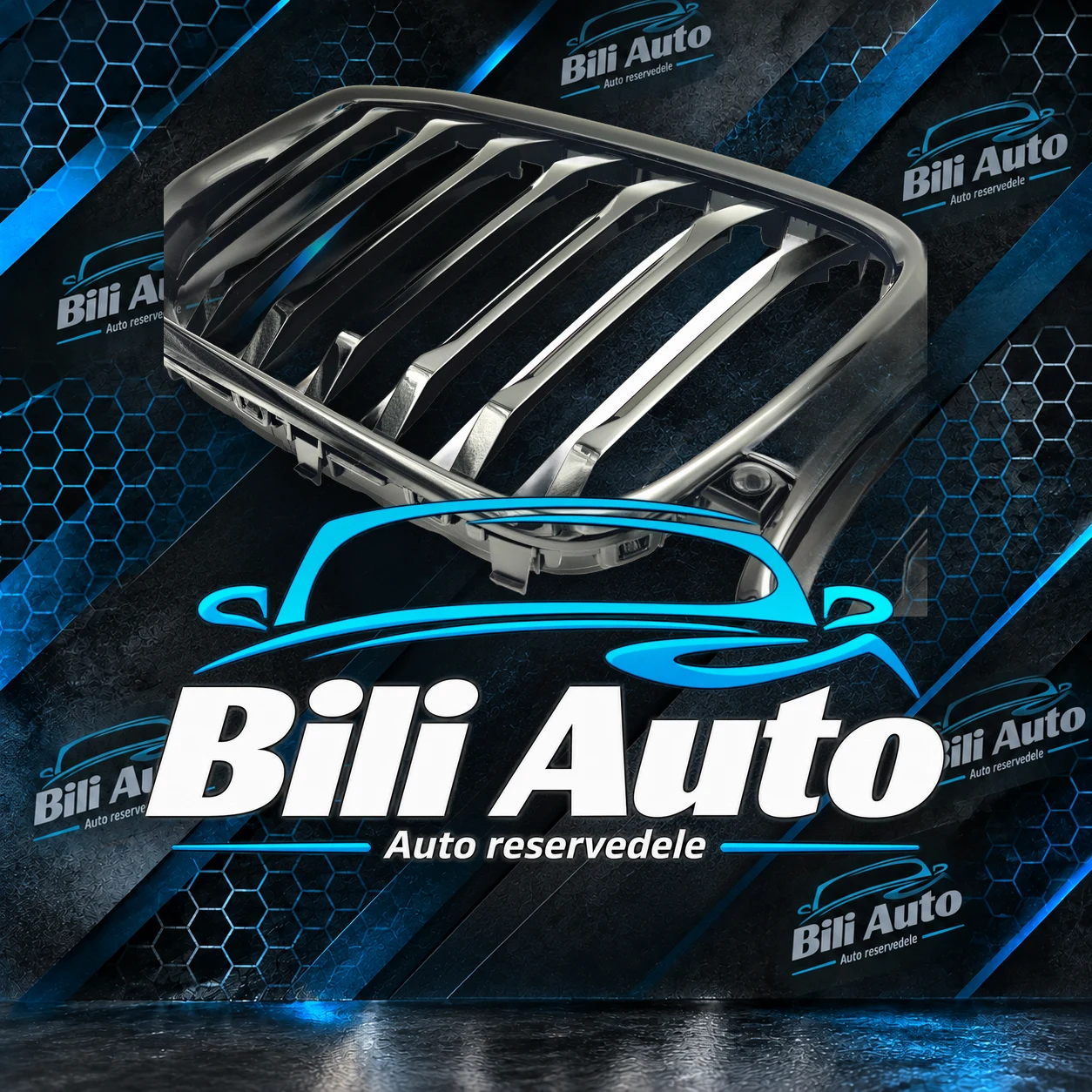 Grill nyrer BMW X5 G05 facelift blank sort - Billede 5