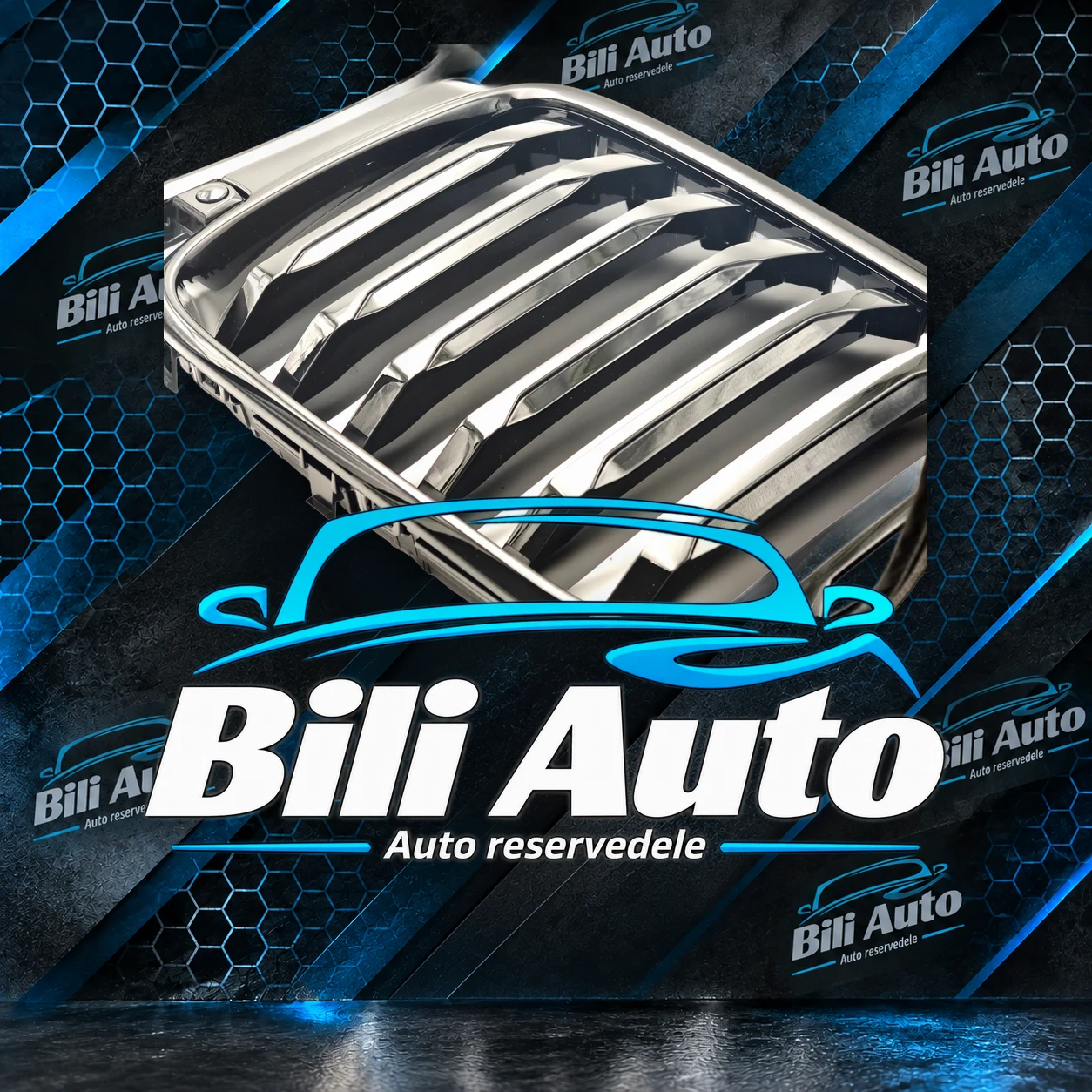 Grill nyrer BMW X5 G05 facelift blank sort - Billede 6