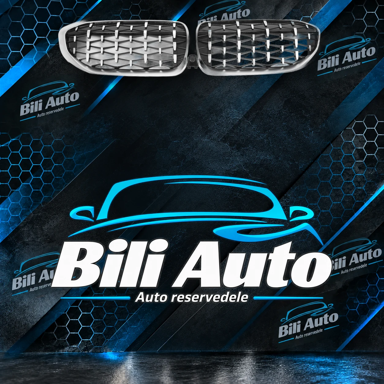Grill nyrer BMW 3 G20 G21 M Performance diamant krom - Billede 2
