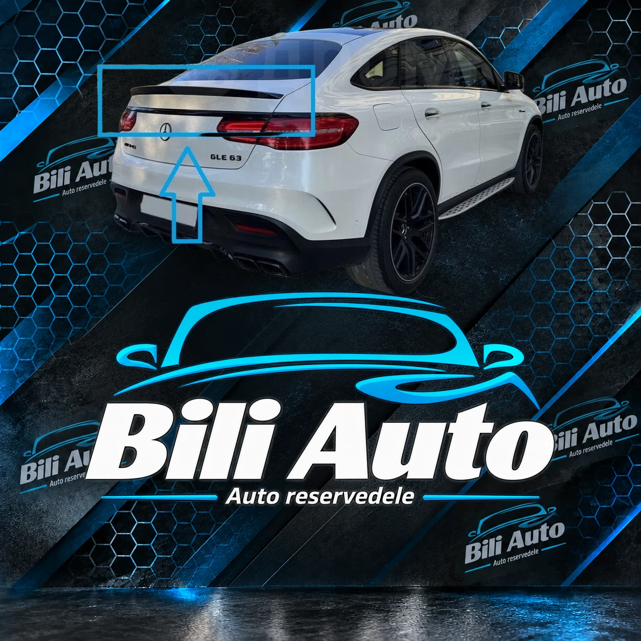 Hækspoiler Mercedes GLE Coupe C292 W292 AMG - Billede 2