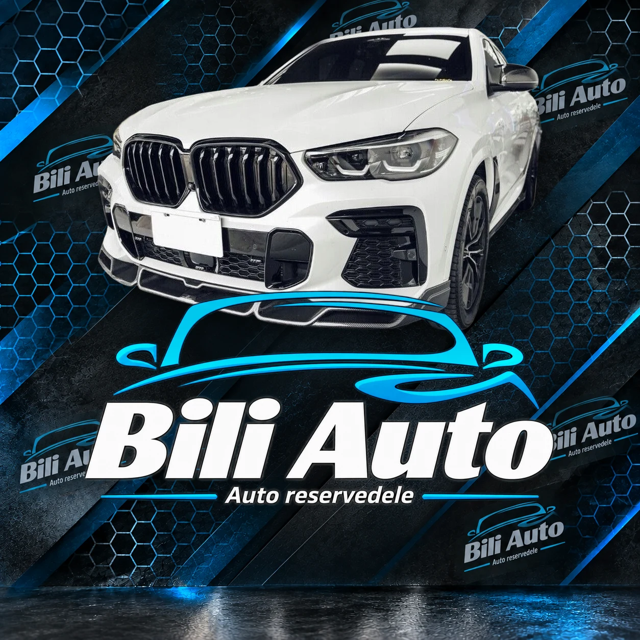 Grill nyrer BMW X6 G06 sport blank sort - Billede 2