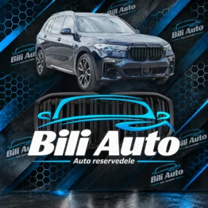 Grill nyrer BMW X7 G07 blank sort dobbelt lamel