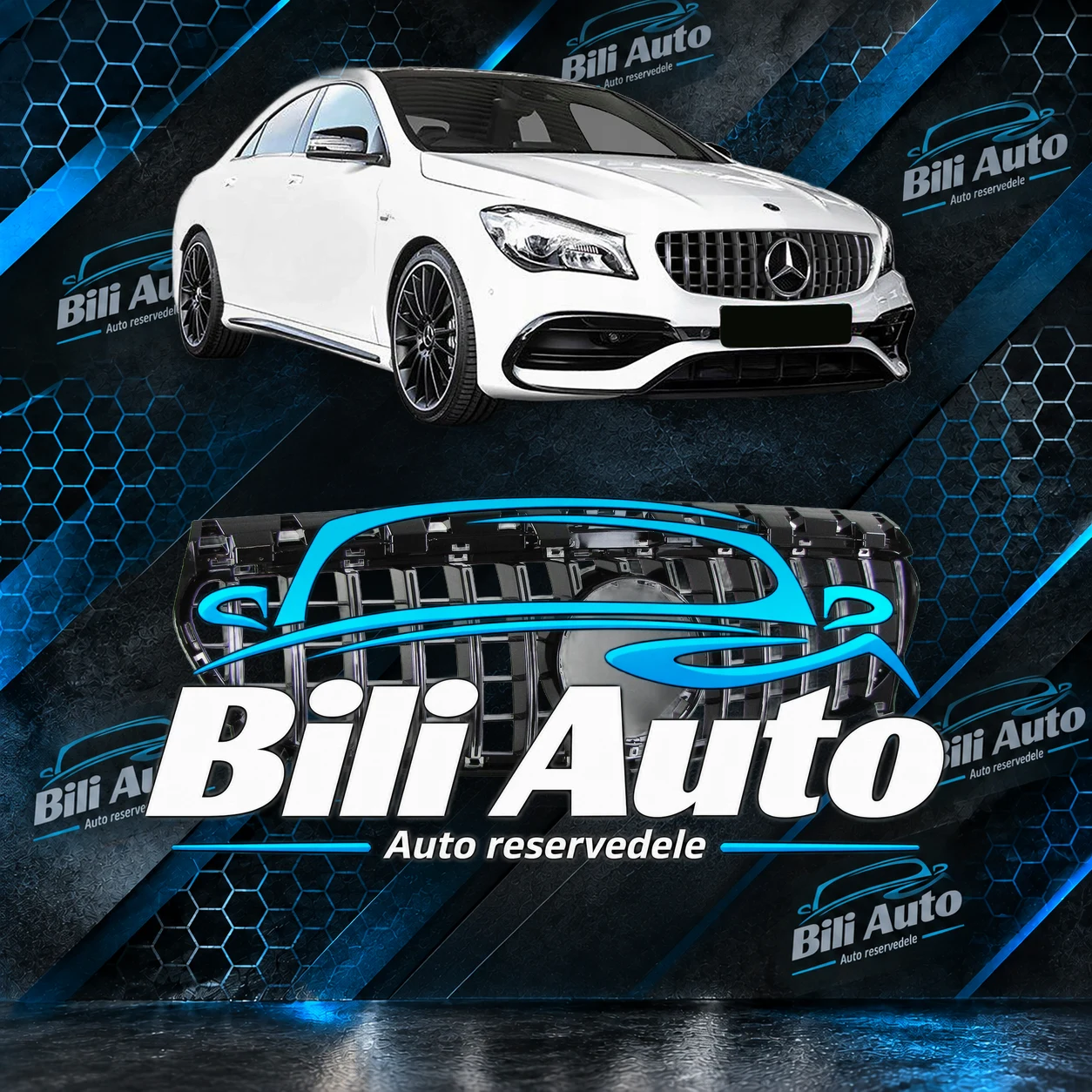 Grill Mercedes CLA W117 C117 X117 Panamericana AMG GT - Billede 2