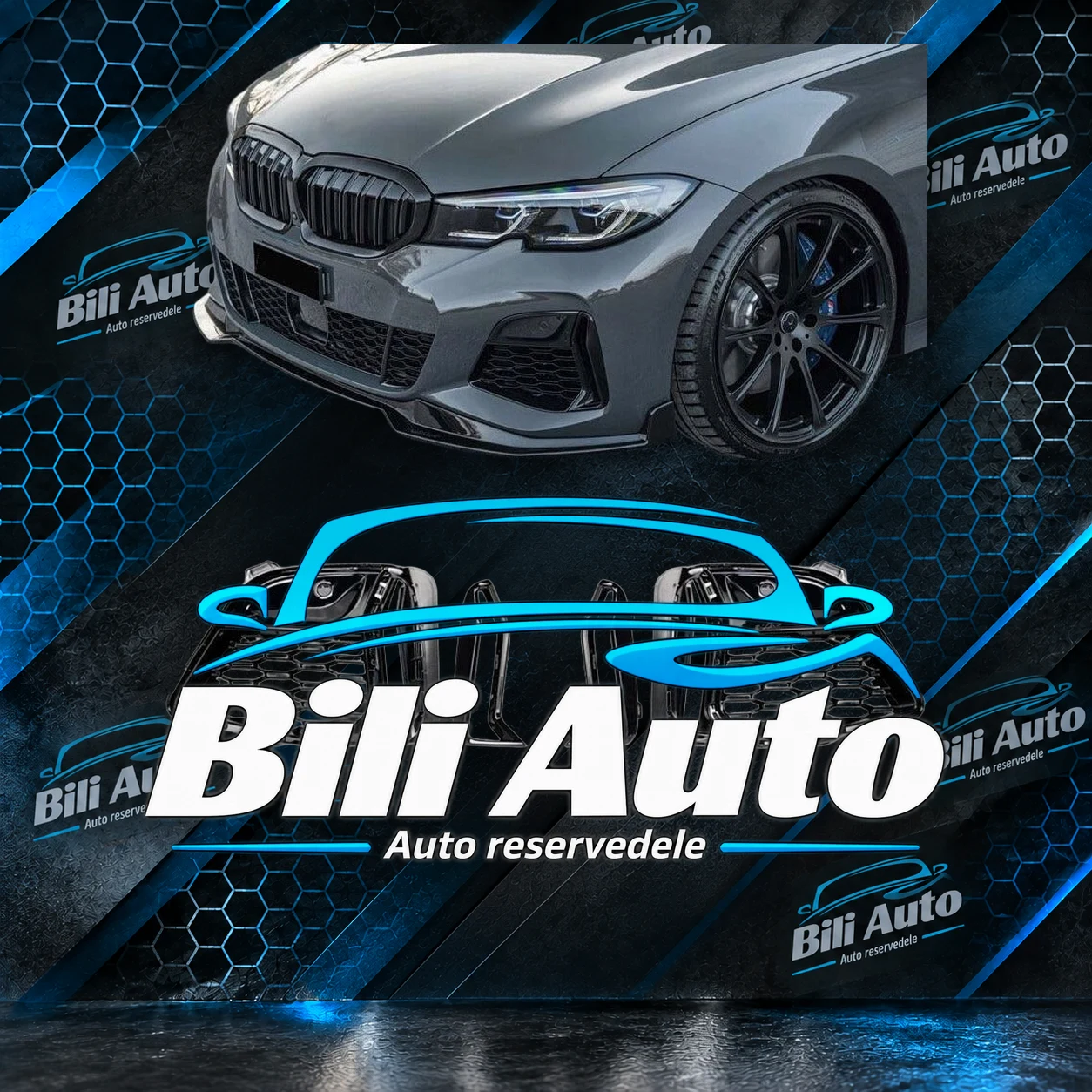 Grill nyrer sæt BMW G20 G21 M340i M-Sport 2019-2022 sort