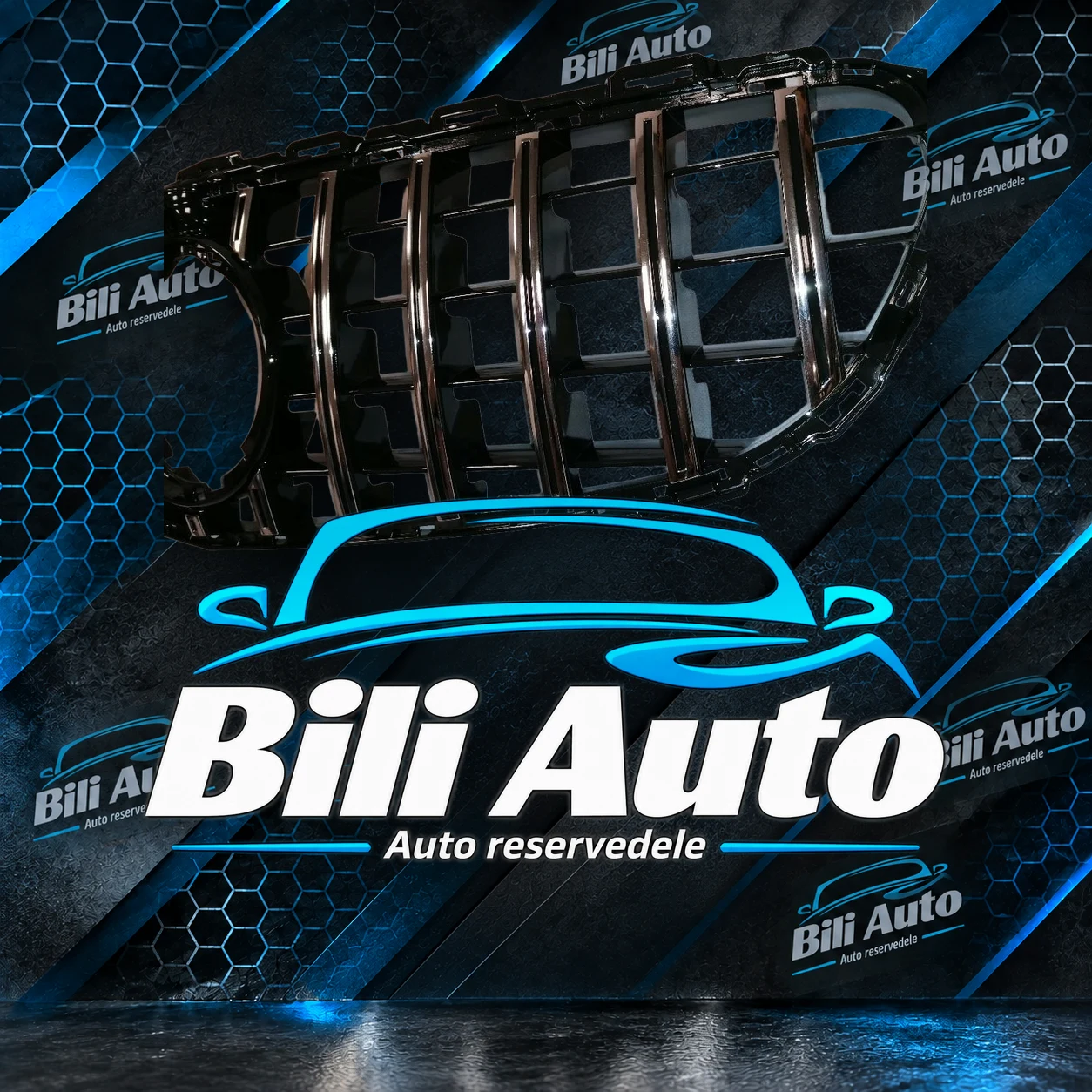 Grill Mercedes C-klasse W205 C205 Panamericana AMG GT krom - Billede 3