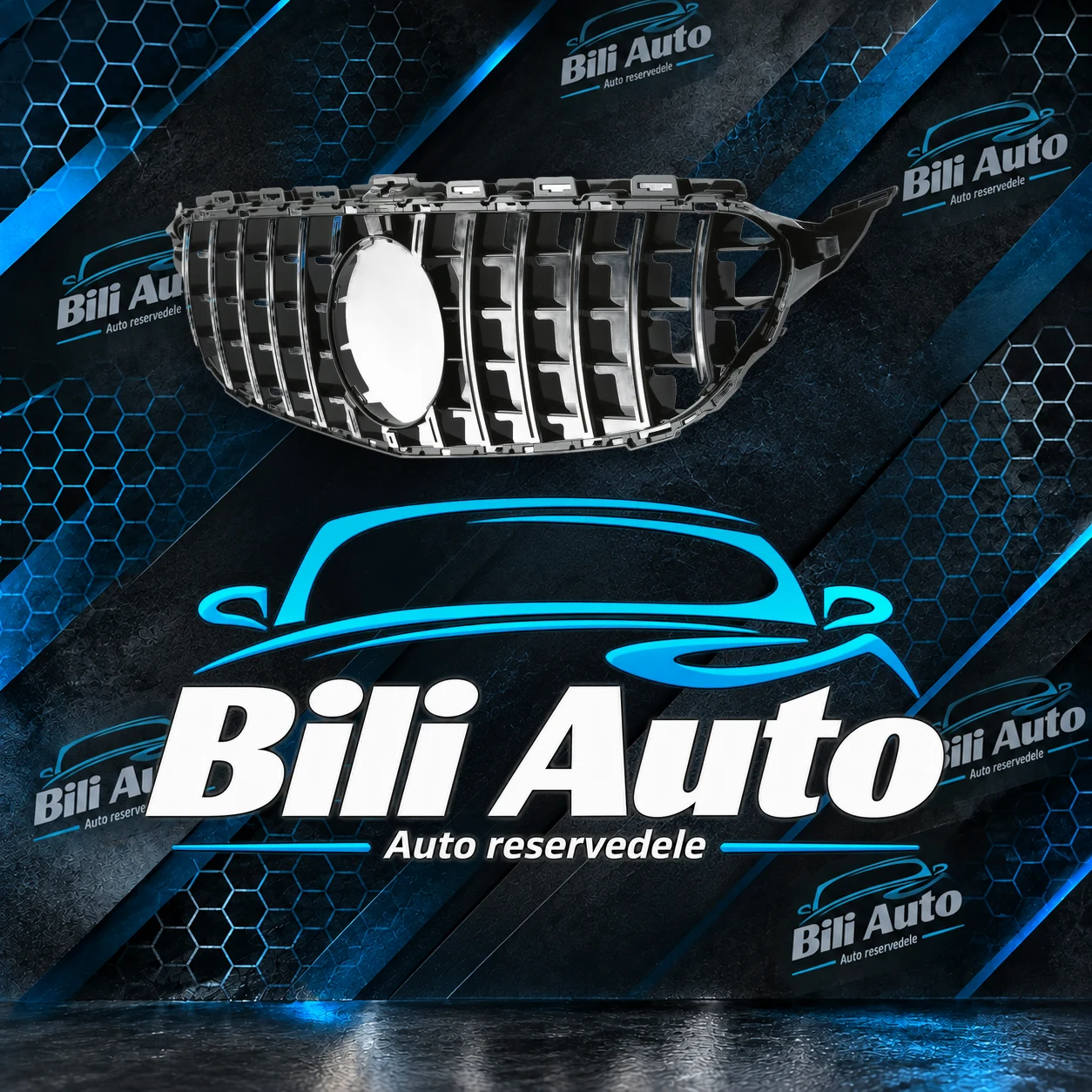 Grill Mercedes C-klasse W205 C205 Panamericana AMG GT krom - Billede 6