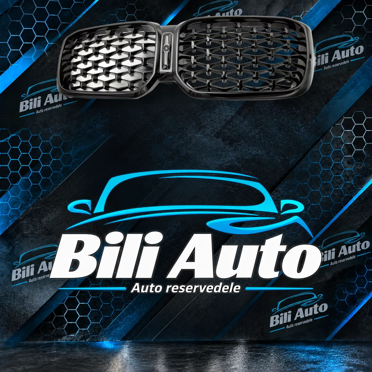 Grill nyrer BMW X3 G01 X4 G02 LCI Diament blank sort - Billede 2