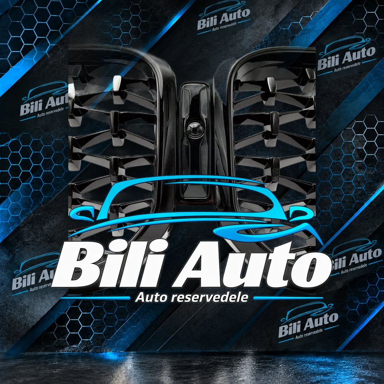 Grill nyrer BMW X3 G01 X4 G02 LCI Diament blank sort - Billede 3