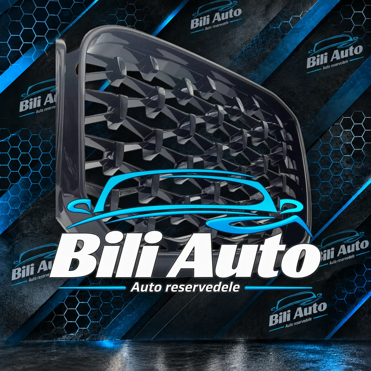 Grill nyrer BMW X3 G01 X4 G02 LCI Diament blank sort - Billede 5