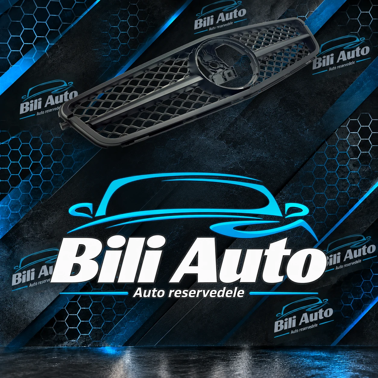Grill Mercedes C W204 C204 AMG mat sort - Billede 2