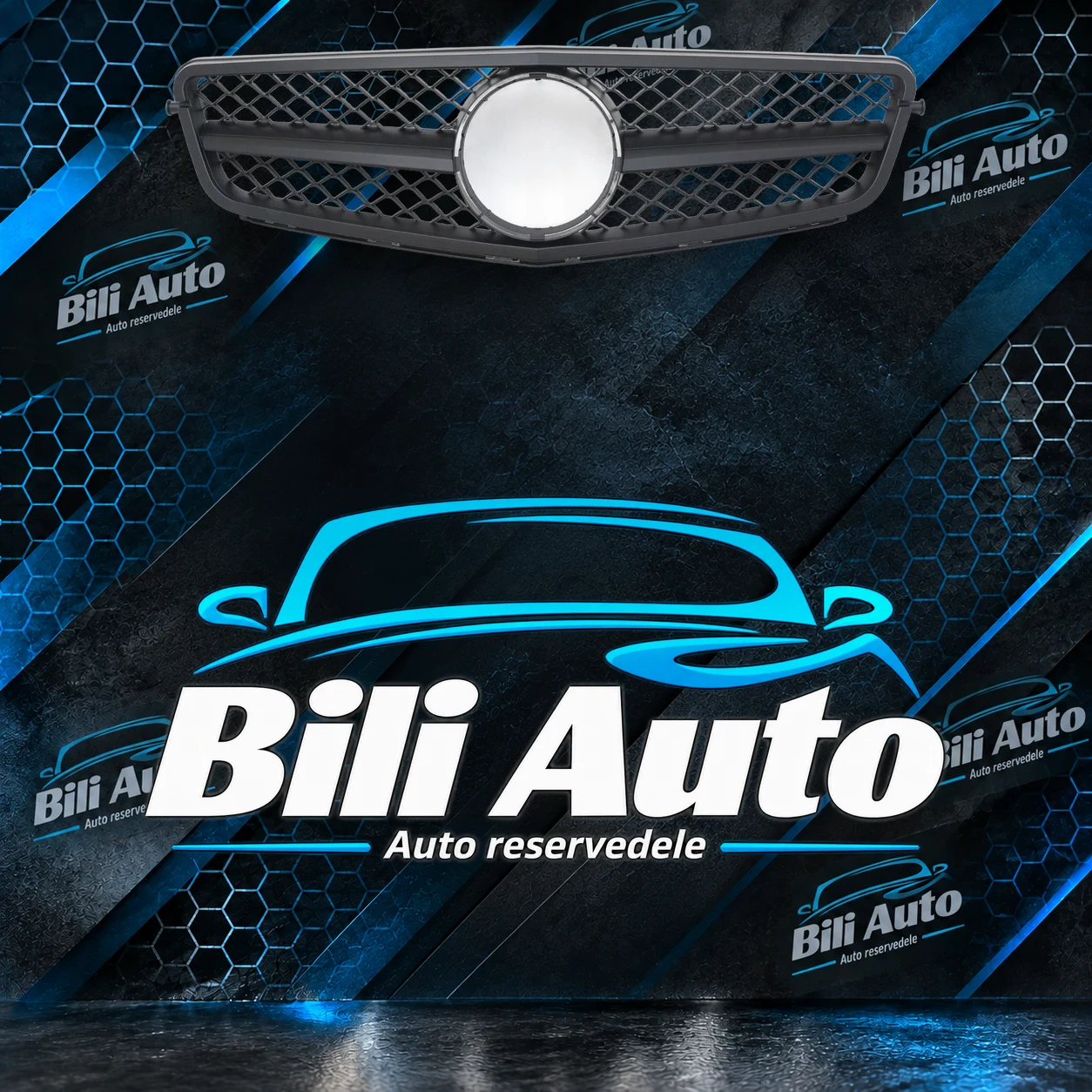Grill Mercedes C W204 C204 AMG mat sort - Billede 3