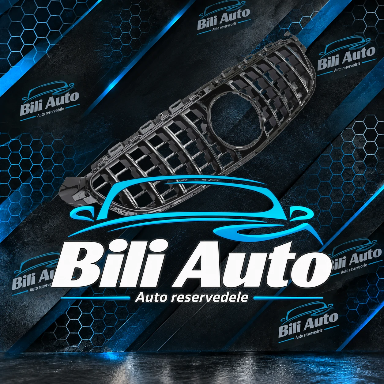Grill Mercedes C-Klasse W205 C205 C63 Panamericana AMG GT krom - Billede 4