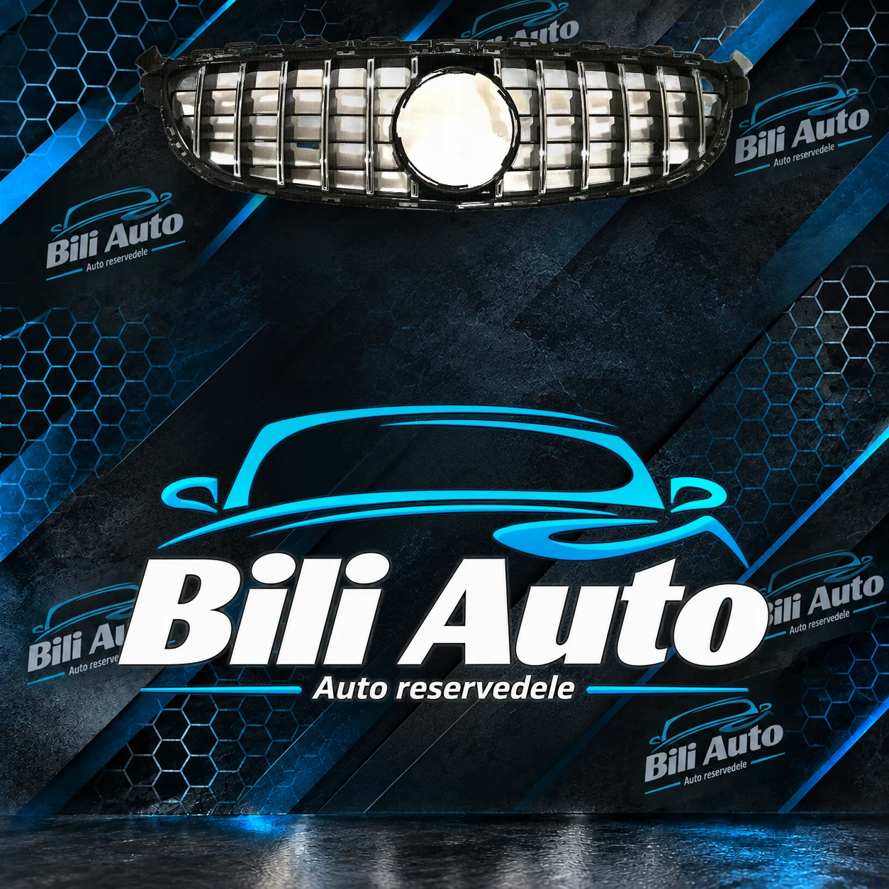 Grill Mercedes C-Klasse W205 C205 C63 Panamericana AMG GT krom - Billede 6