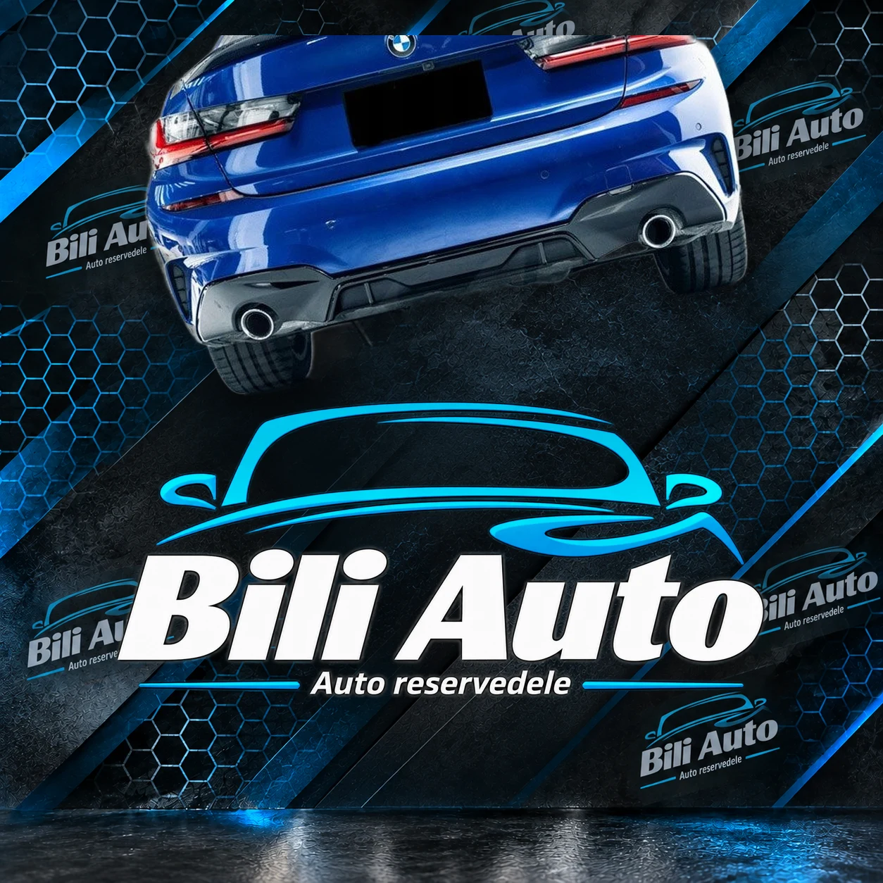 Diffuser BMW 3 G20 M-pakke blank sort - Billede 2