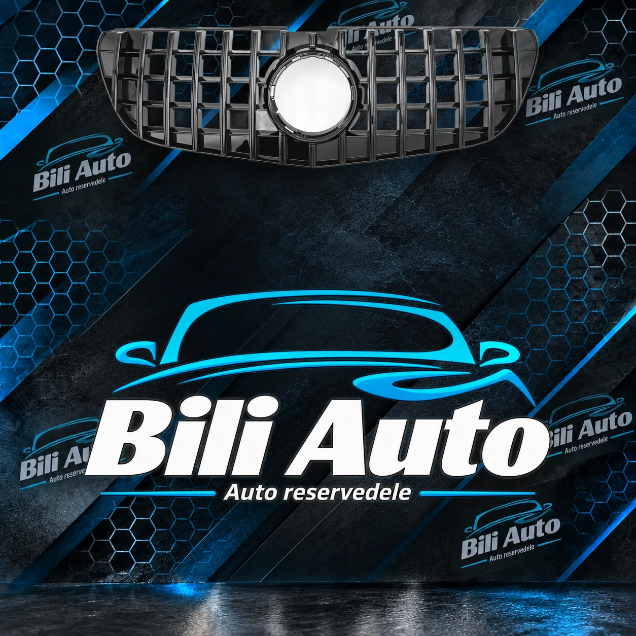 Grill Mercedes Vito W447 Panamericana AMG GT blank sort - Billede 4