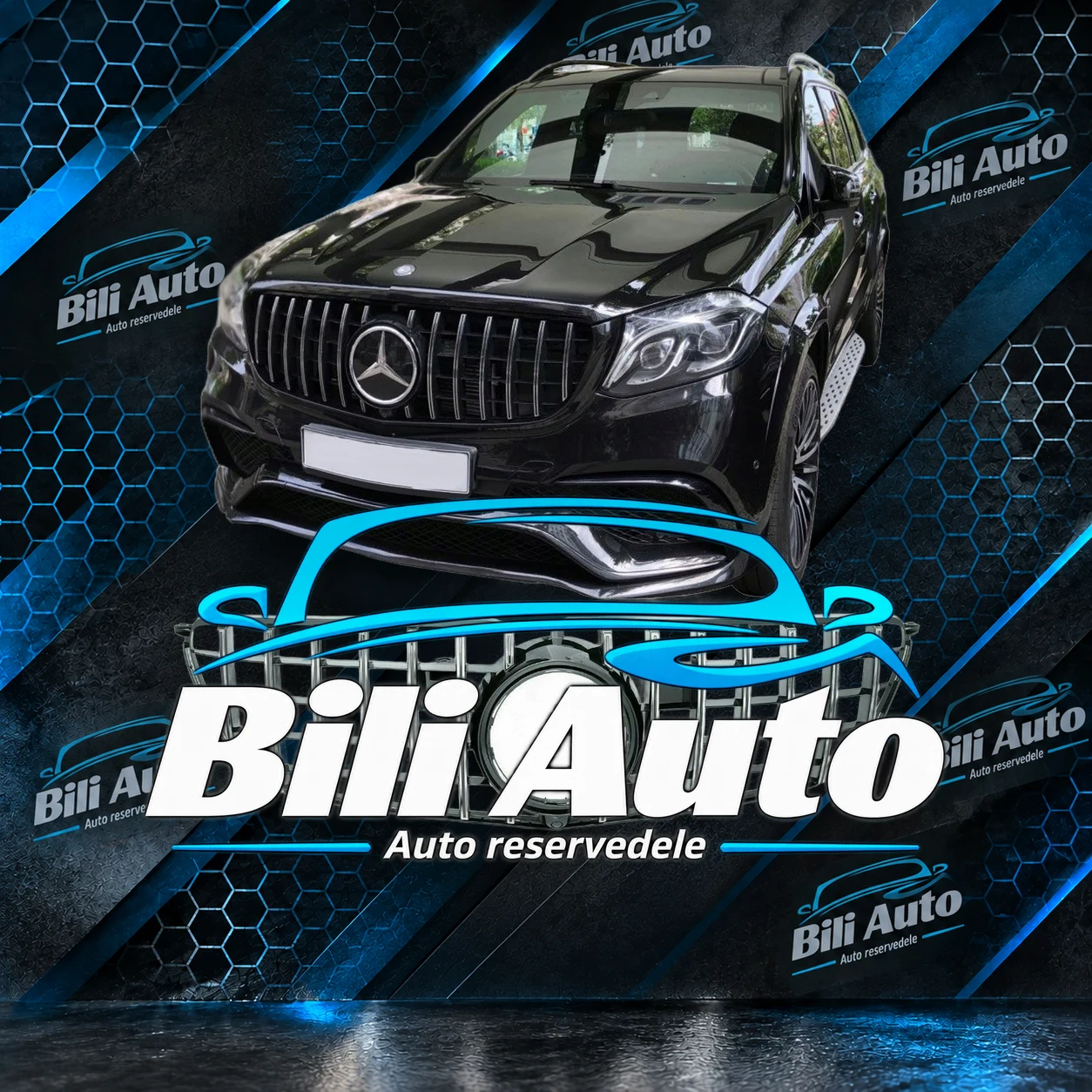 Grill Mercedes GLS X166 Panamericana AMG krom