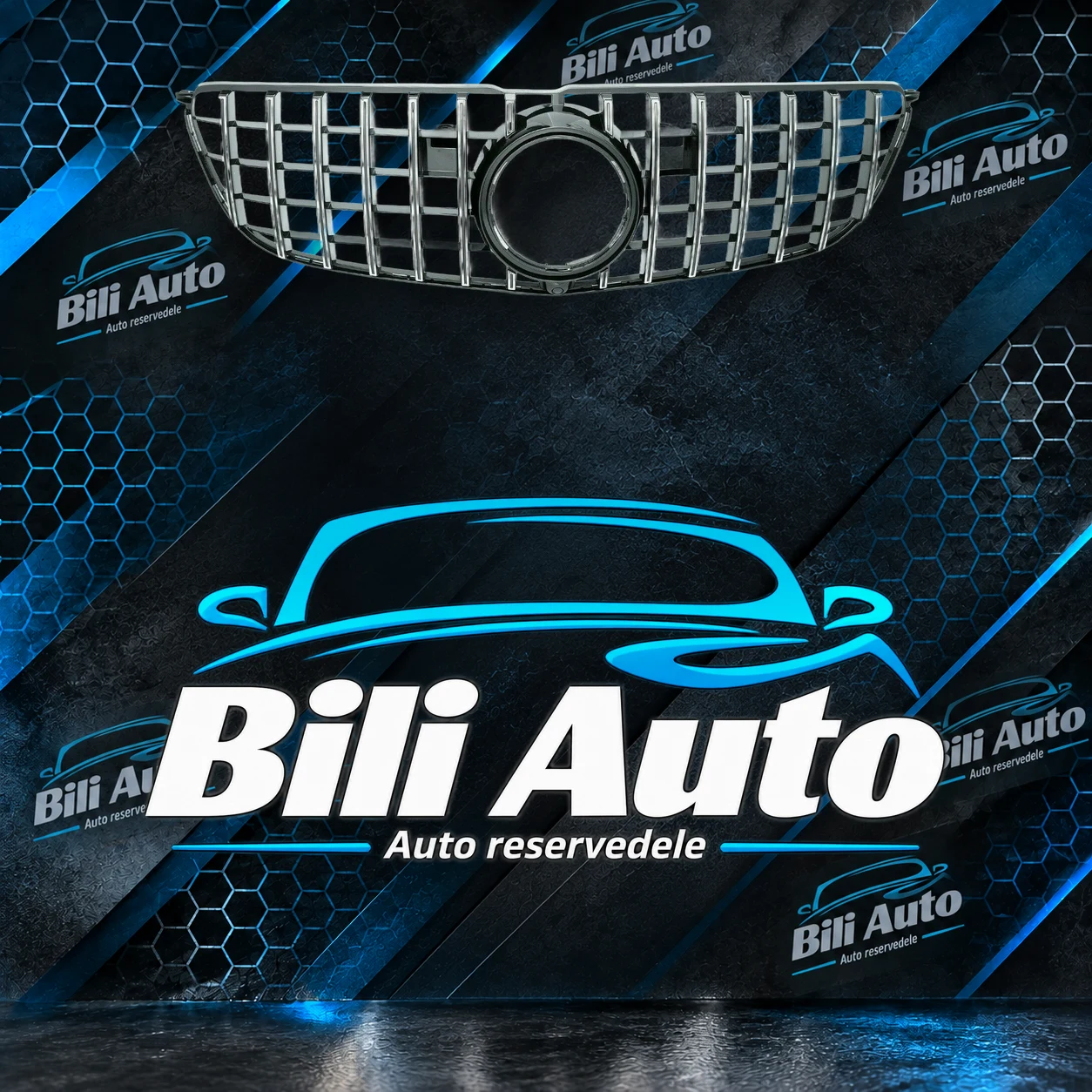Grill Mercedes GLS X166 Panamericana AMG krom - Billede 2