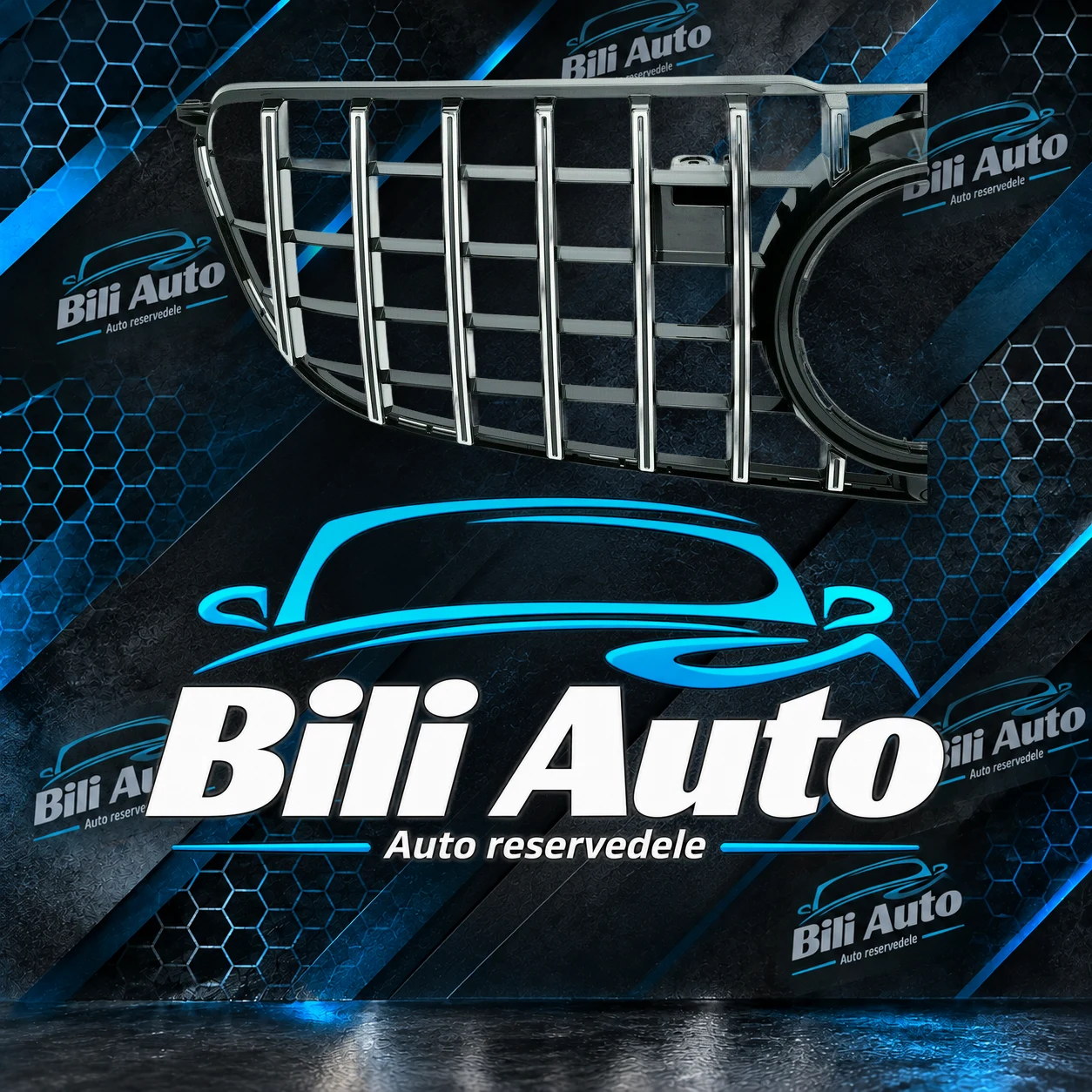 Grill Mercedes GLS X166 Panamericana AMG krom - Billede 3