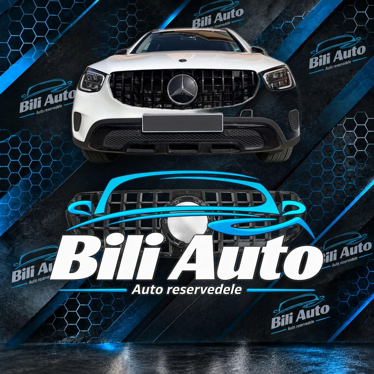 Grill Mercedes GLC W253 C253 X253 Panamericana blank sort