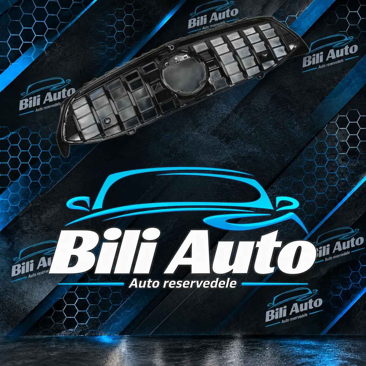 Grill Mercedes CLA W118 C118 X118 Panamericana AMG blank sort - Billede 3