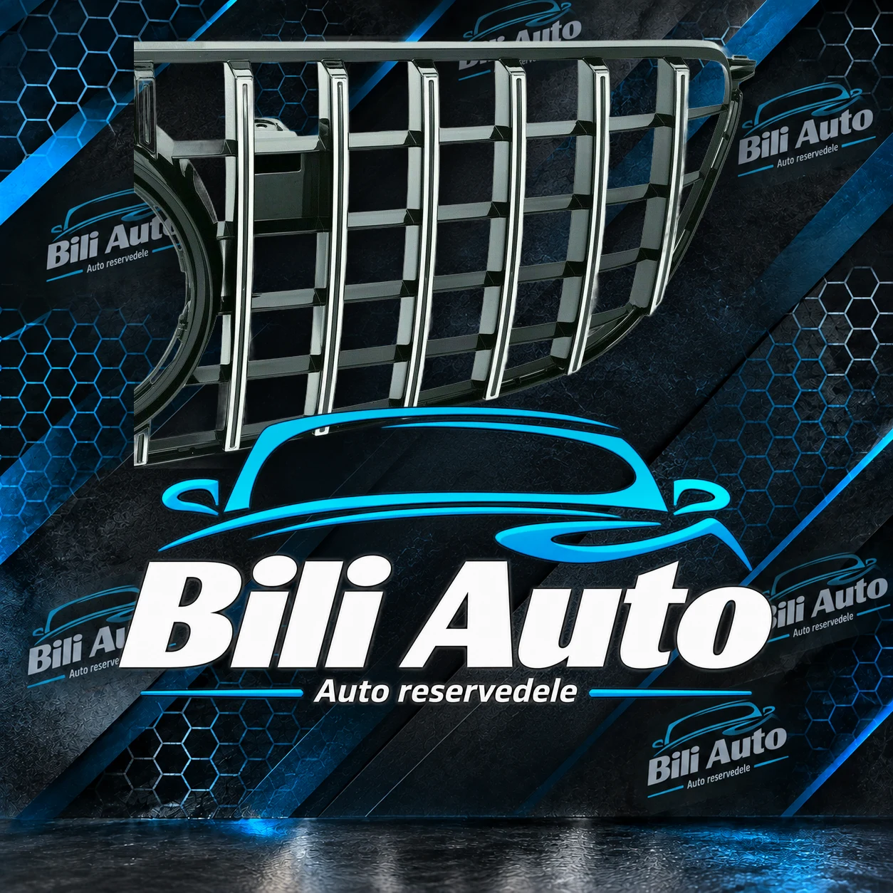 Grill Mercedes ML W166 2011-2015 Panamericana AMG GT krom - Billede 4