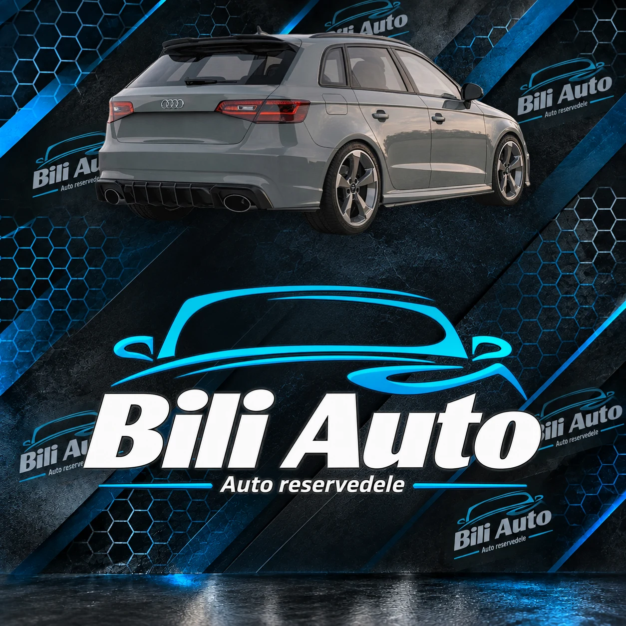 Diffuserindsats bagkofanger Audi RS3 8V Sportback 2015-2016 - Billede 2
