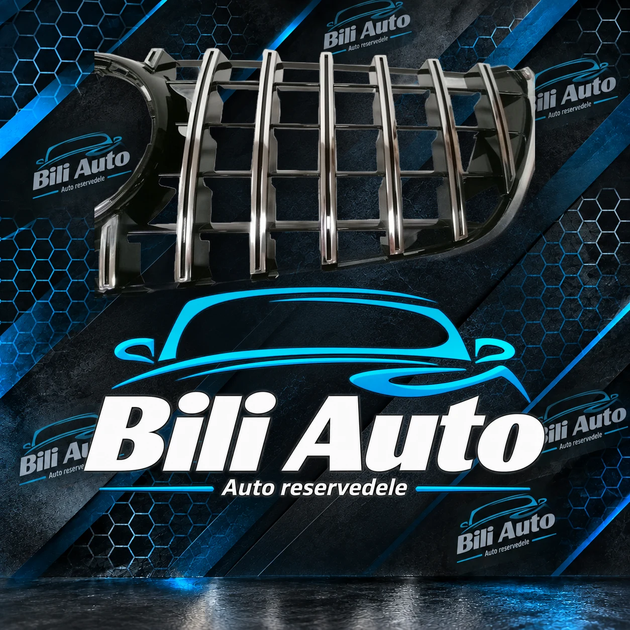 Grill Mercedes V-Klasse W447 2014-2019 Panamericana AMG GT krom - Billede 4