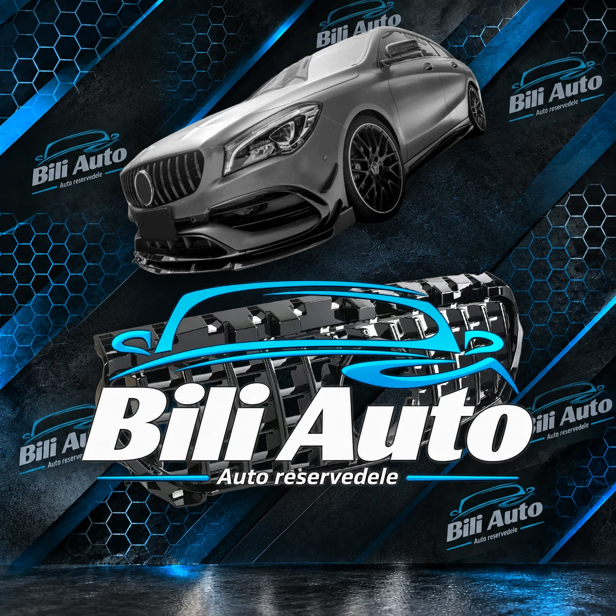 Grill Mercedes CLA W117 C117 X117 Panamericana AMG GT blank sort