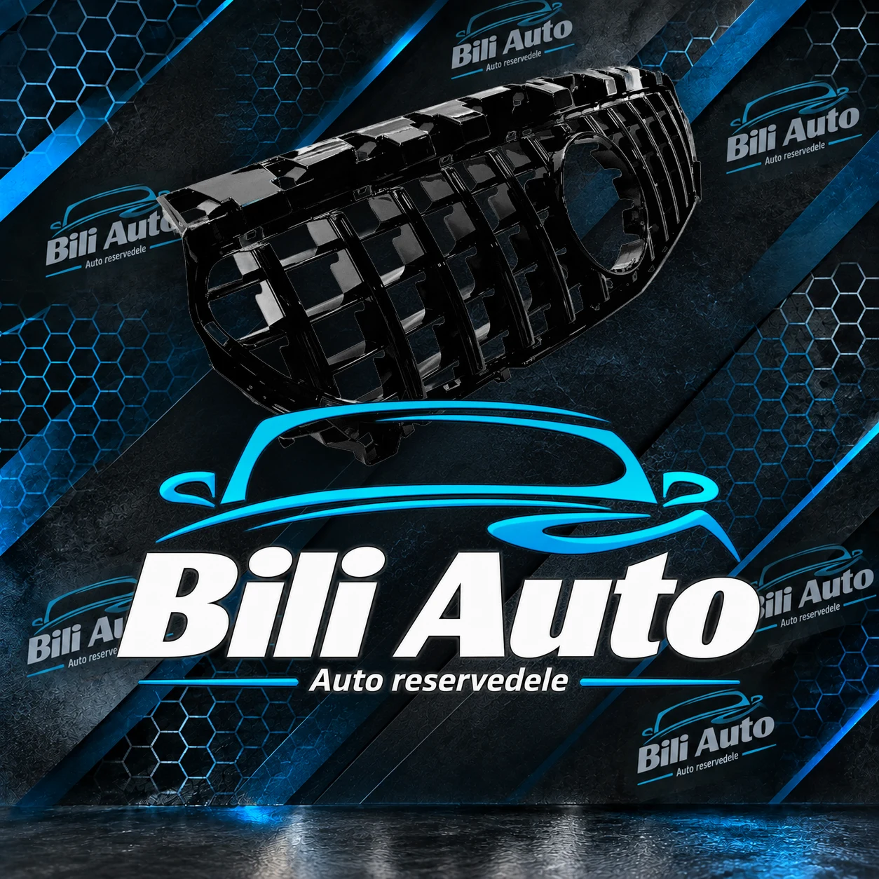Grill Mercedes CLA W117 C117 X117 Panamericana AMG GT blank sort - Billede 3