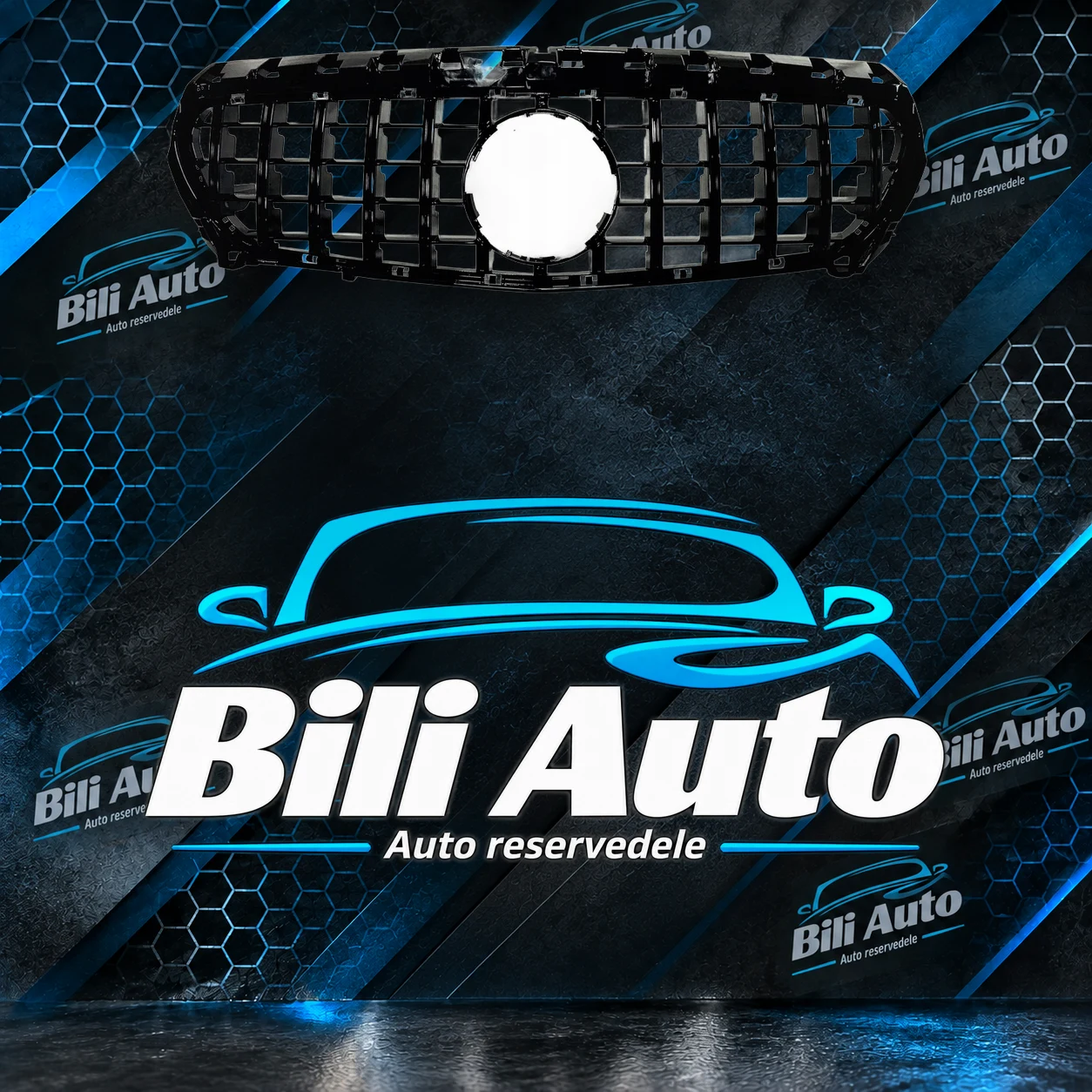 Grill Mercedes CLA W117 C117 X117 Panamericana AMG GT blank sort - Billede 5