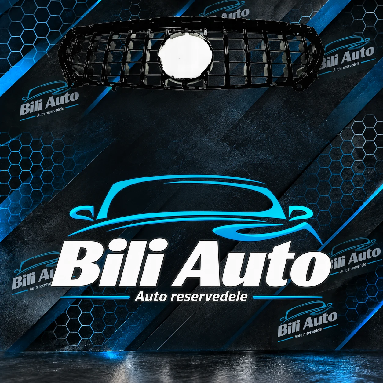 Grill Mercedes CLA W117 C117 X117 Panamericana AMG GT blank sort - Billede 6
