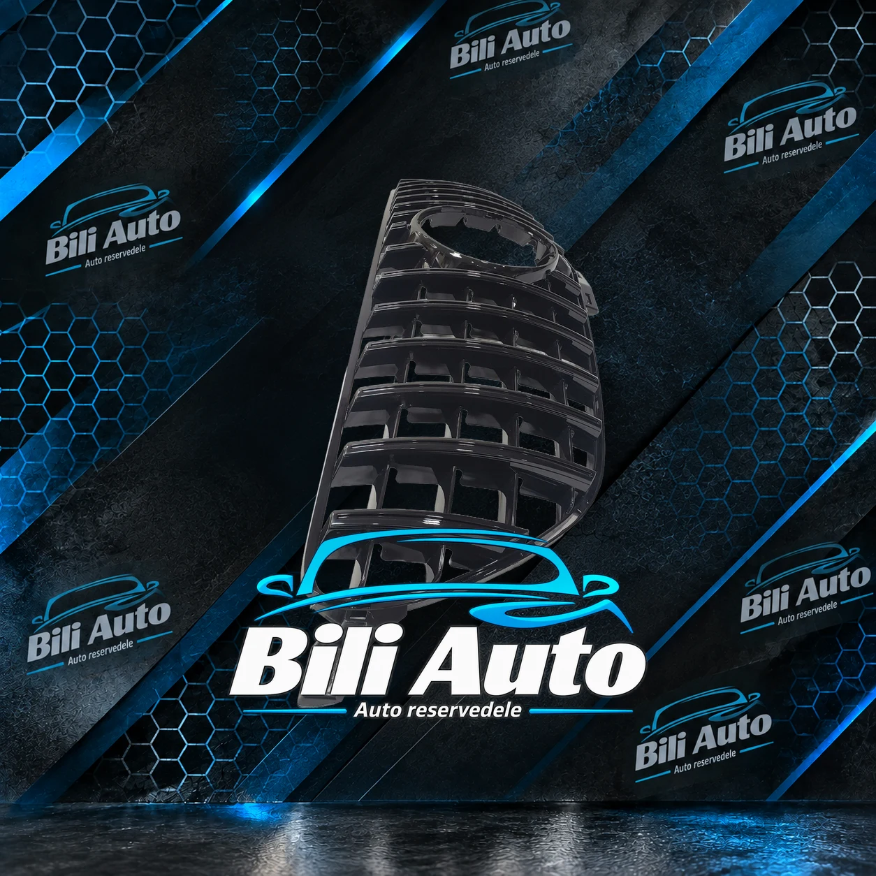 Grill Mercedes GLE Coupe C292 W292 Panamericana AMG GT blank sort - Billede 4