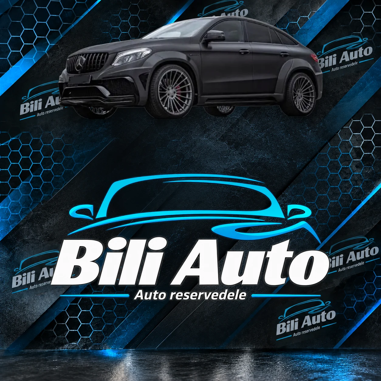Grill Mercedes GLE Coupe C292 W292 Panamericana AMG GT blank sort - Billede 6