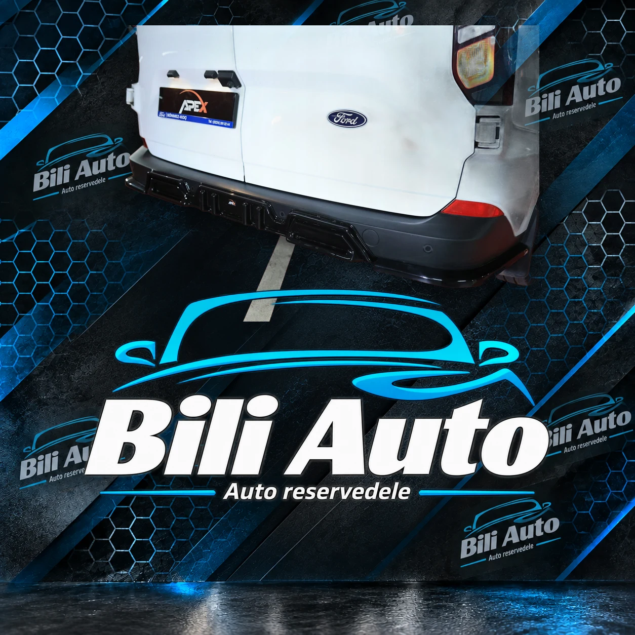 Diffuserforlænger bag Ford Transit Custom MK2 2023+ - Billede 2