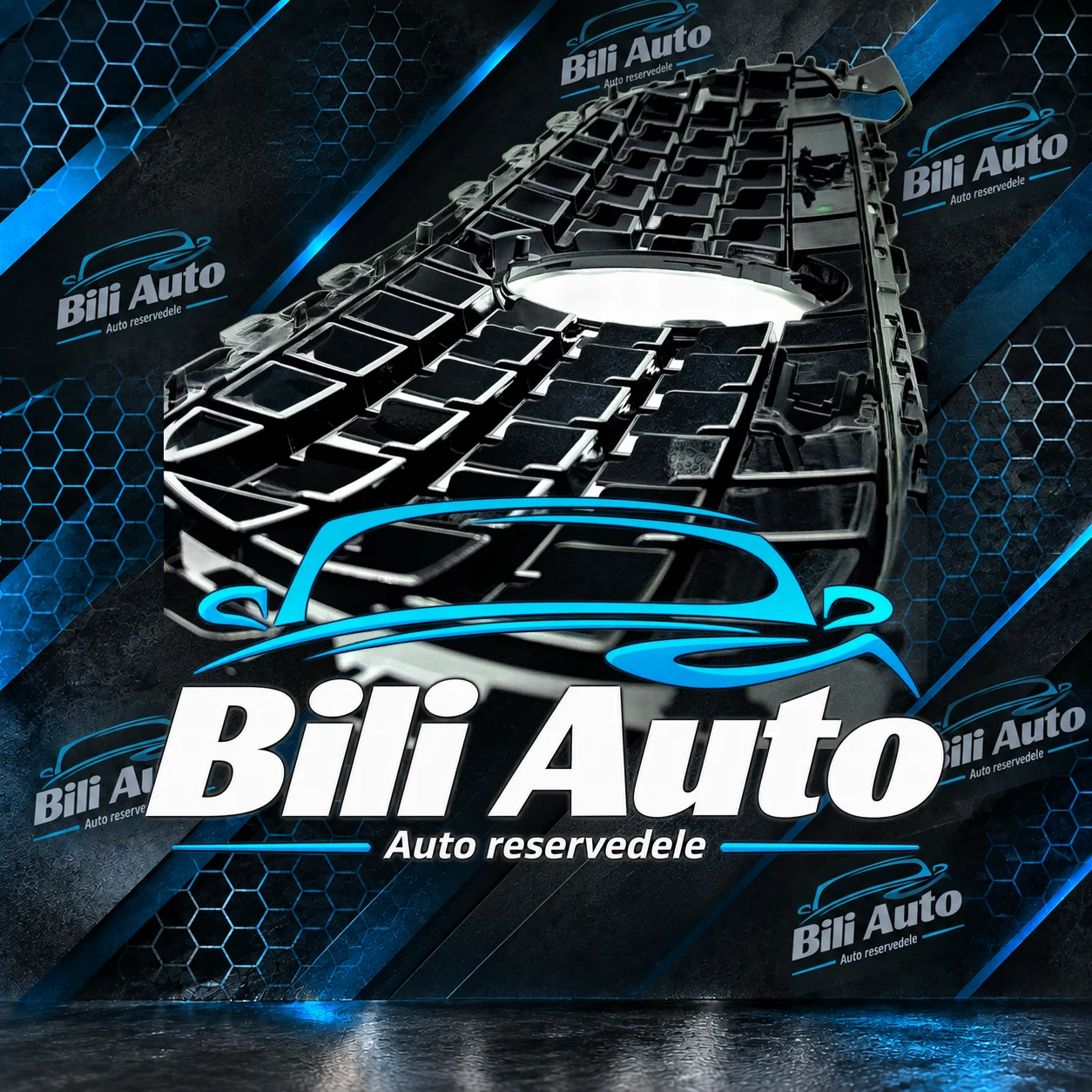 Grill Mercedes C W206 S206 AMG Panamericana blank sort - Billede 3