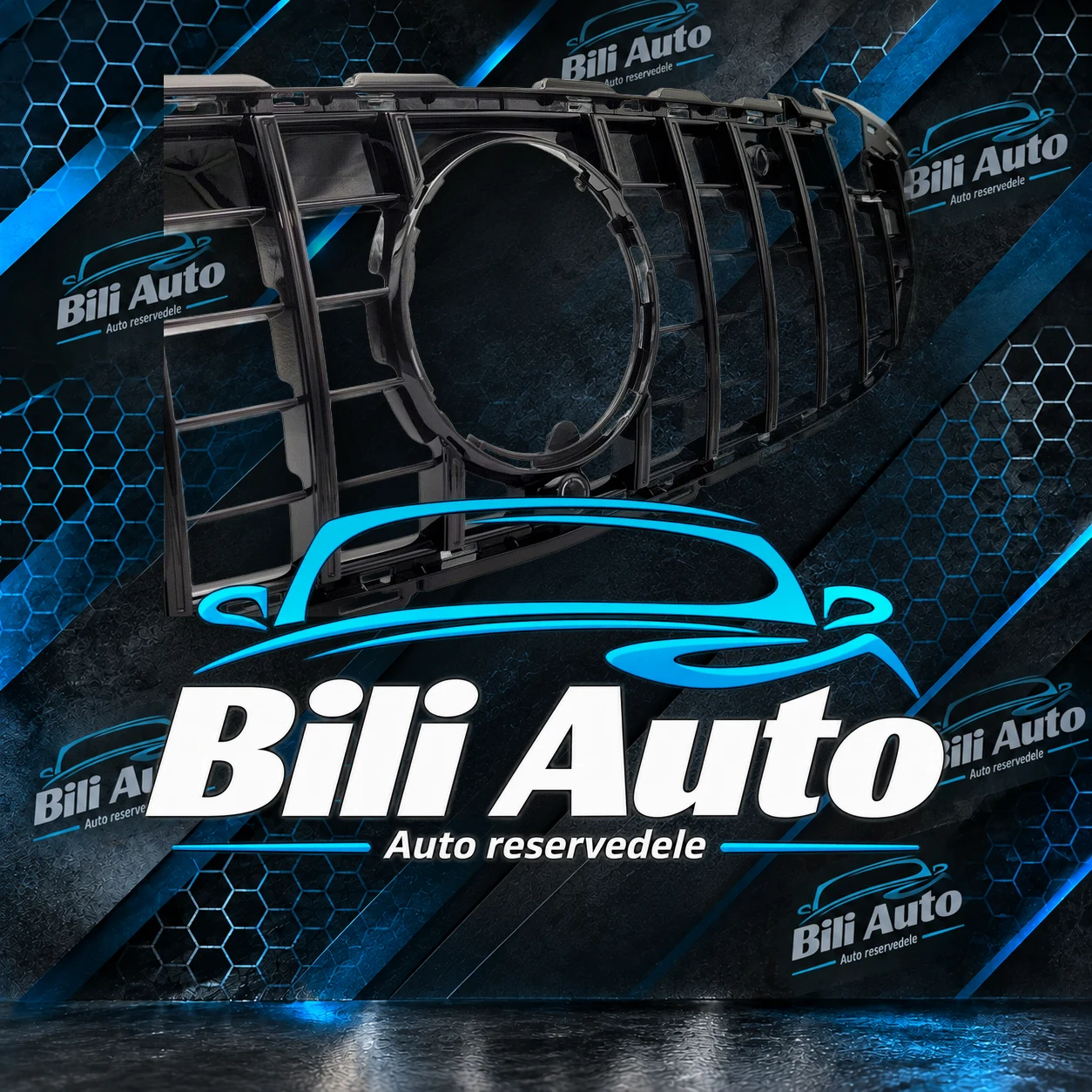 Grill Mercedes C W206 S206 AMG Panamericana blank sort - Billede 6