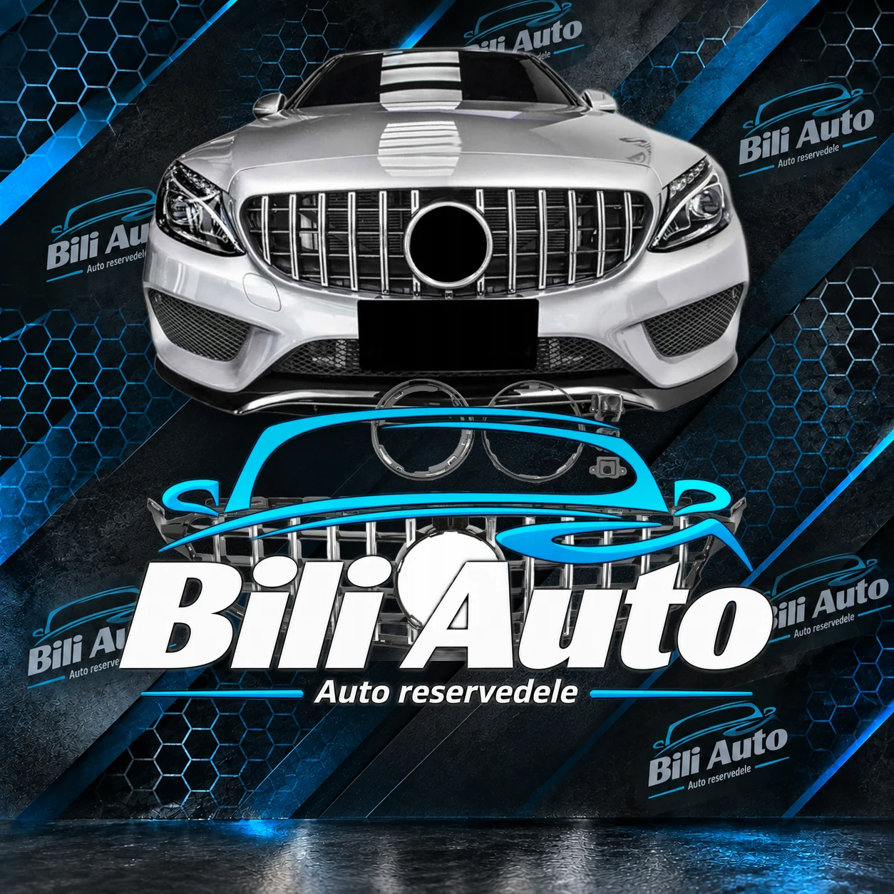 Grill Mercedes C-klasse C205 W205 A205 Panamericana AMG GT krom