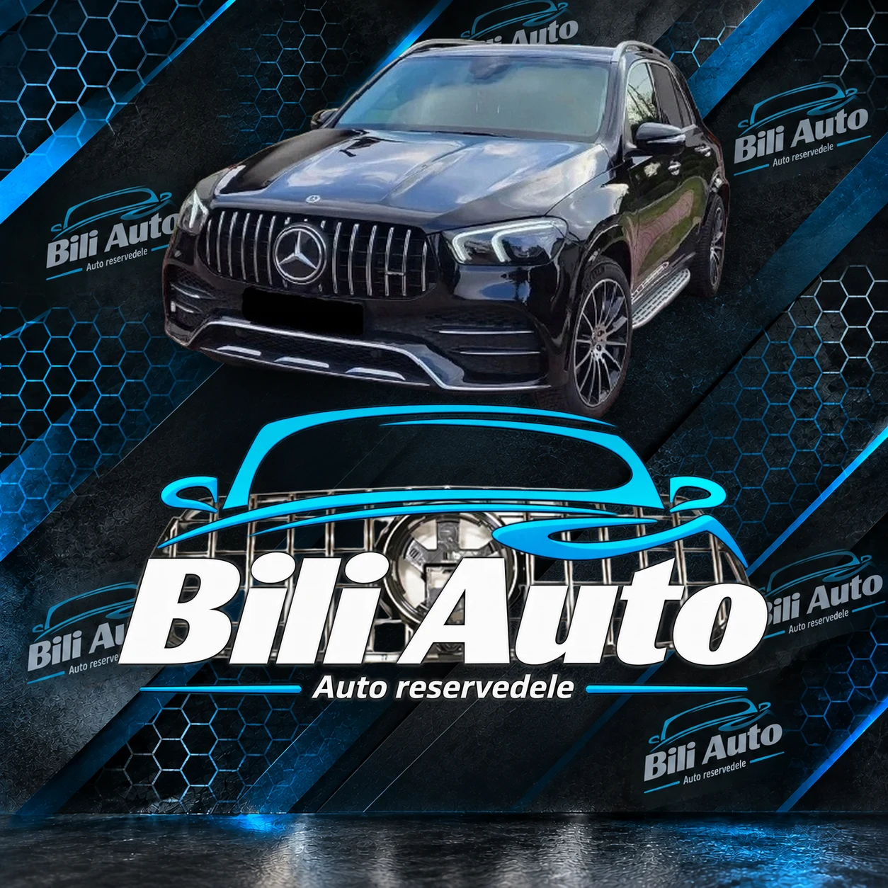 Grill Mercedes GLE W167 AMG GT Panamericana krom 2019-2023