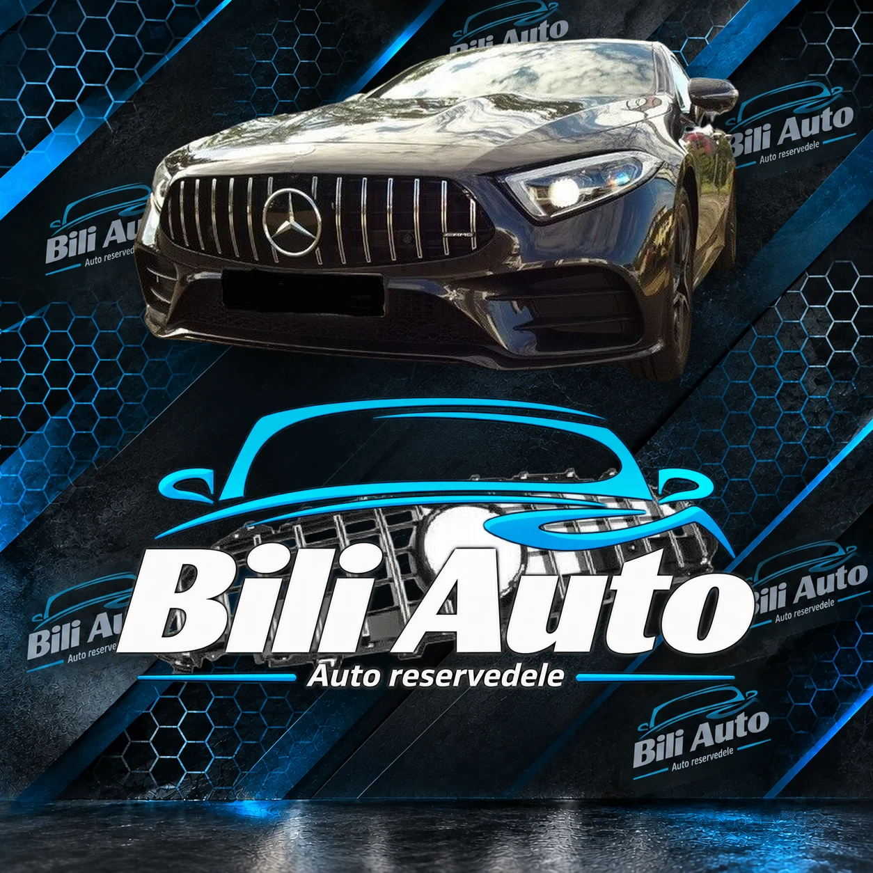 Grill Mercedes CLS C257 Panamericana AMG GT 2018-2021 krom
