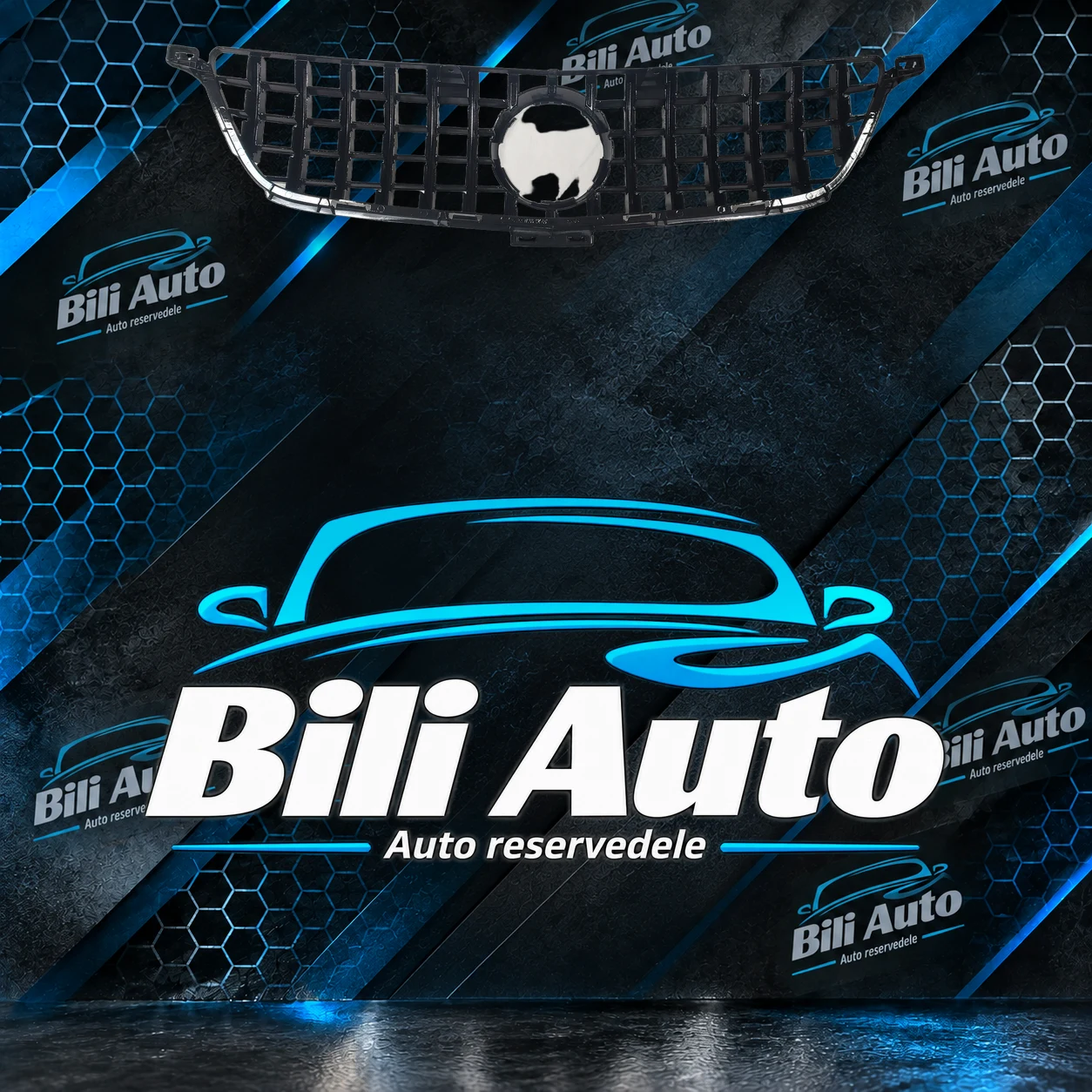 Grill Mercedes ML W166 2011-2015 Panamericana AMG GT Full Black - Billede 2