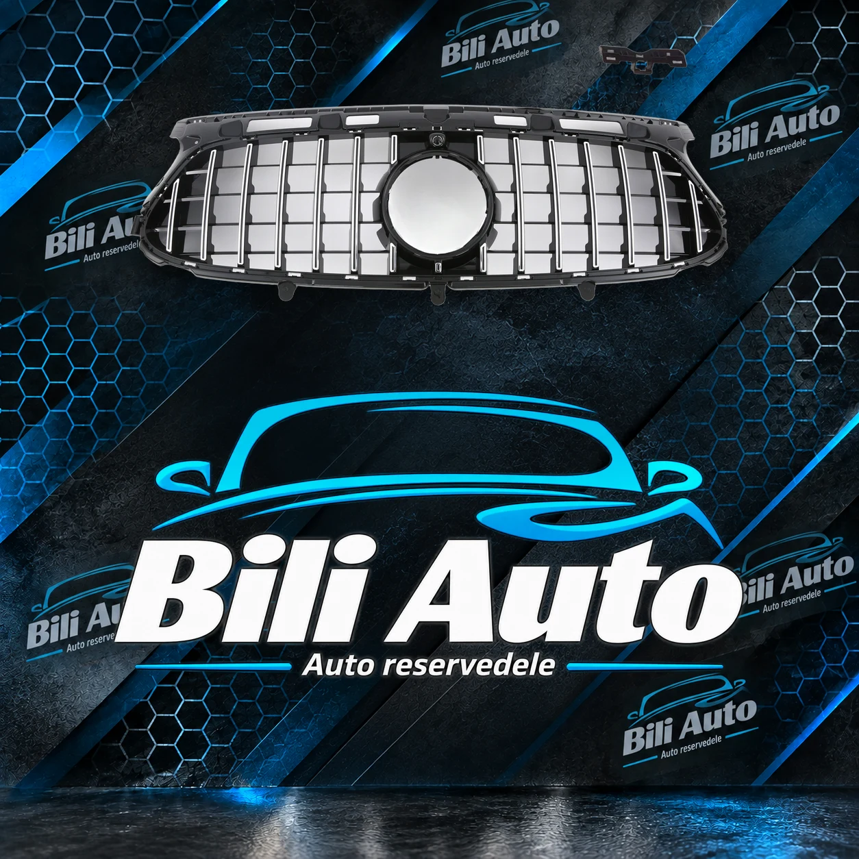 Grill Mercedes GLA H247 AMG GT Panamericana krom facelift 2023+ - Billede 2