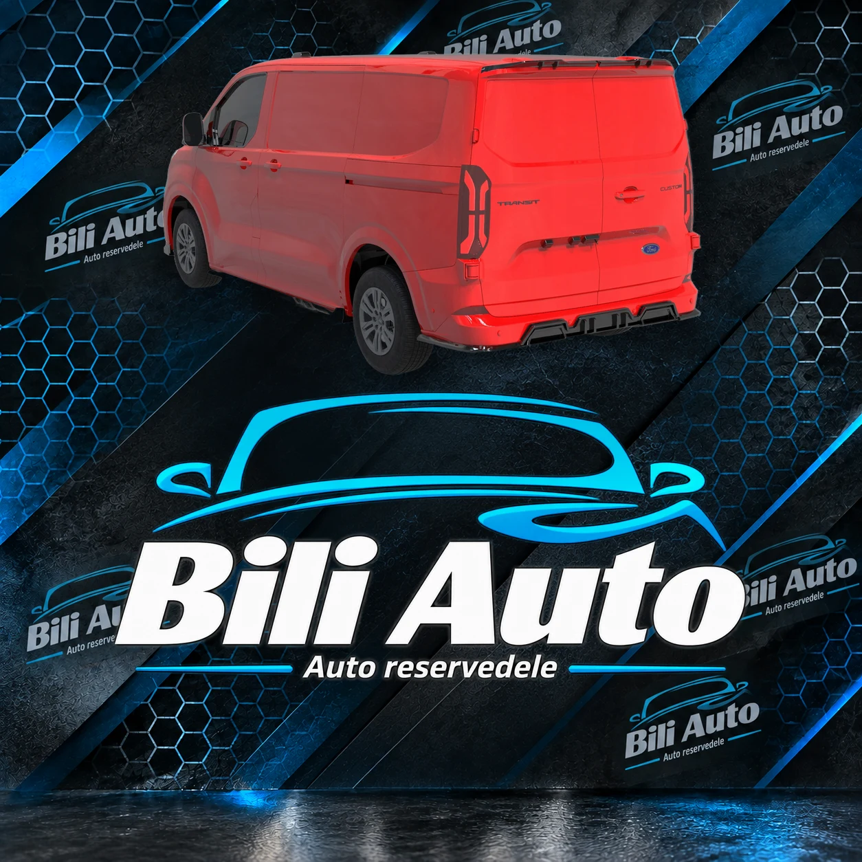 Hækspoiler Ford Transit Custom MK2 2023+ sort - Billede 4