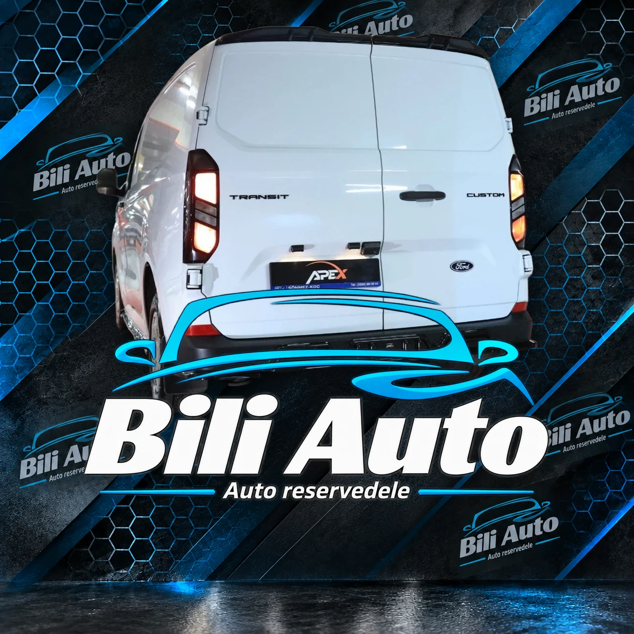 Hækspoiler Ford Transit Custom MK2 2023+ sort - Billede 5